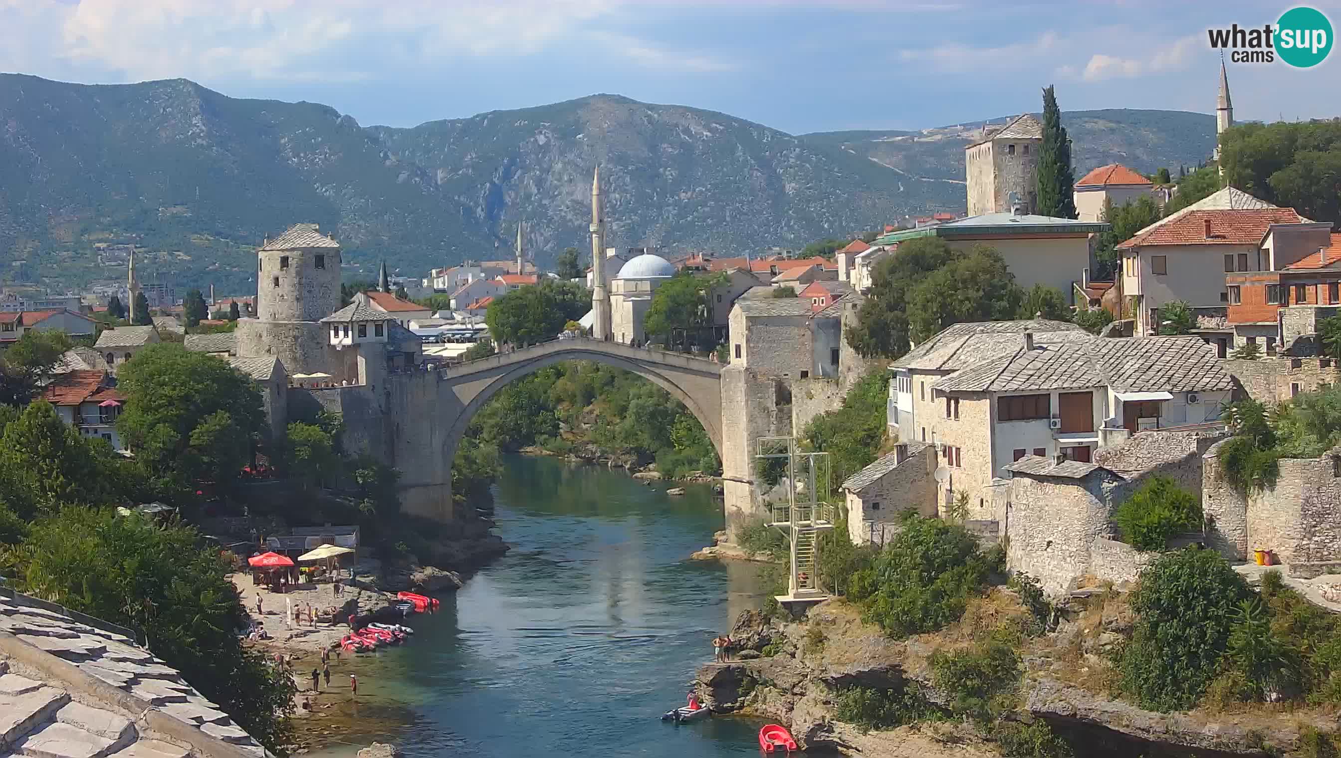 Webcam Mostar – Il Ponte Vecchio sul fiume Neretva
