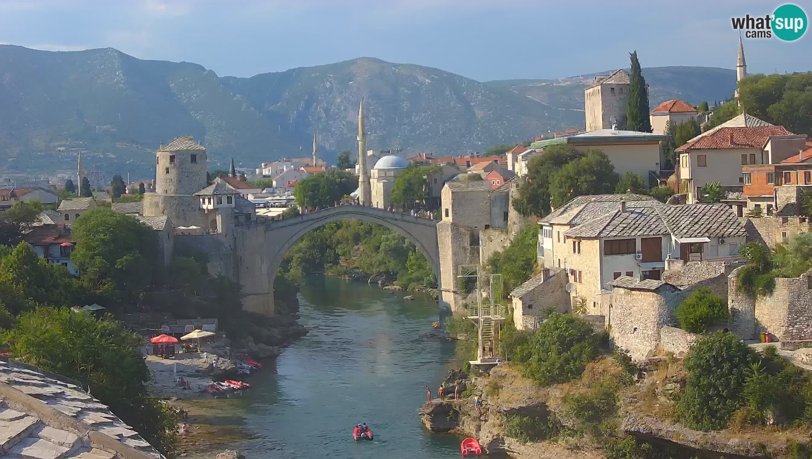 Cámara web de Mostar – El Viejo Puente sobre el río Neretva