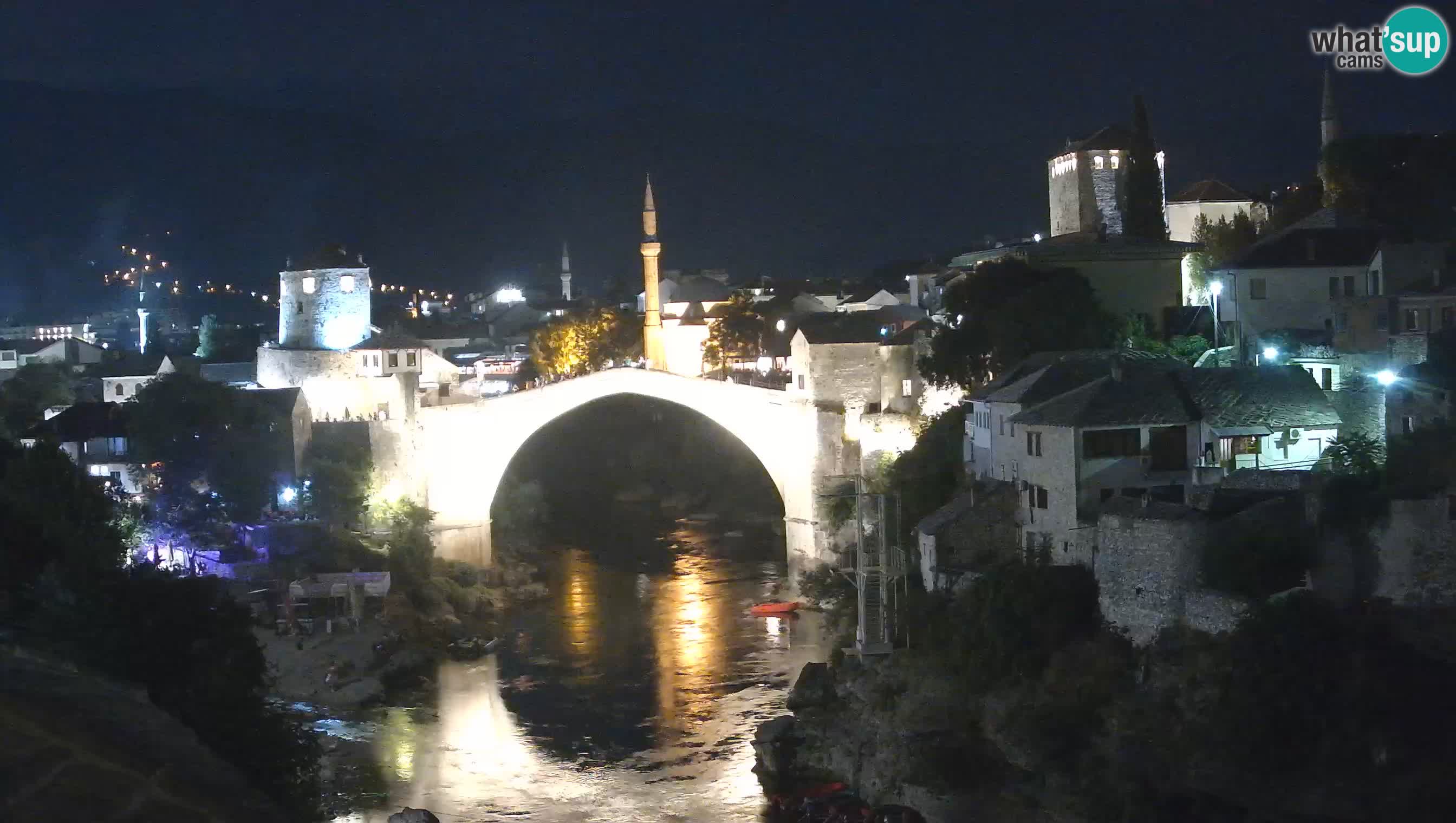 Webcam de Mostar – Le Vieux Pont sur la rivière Neretva