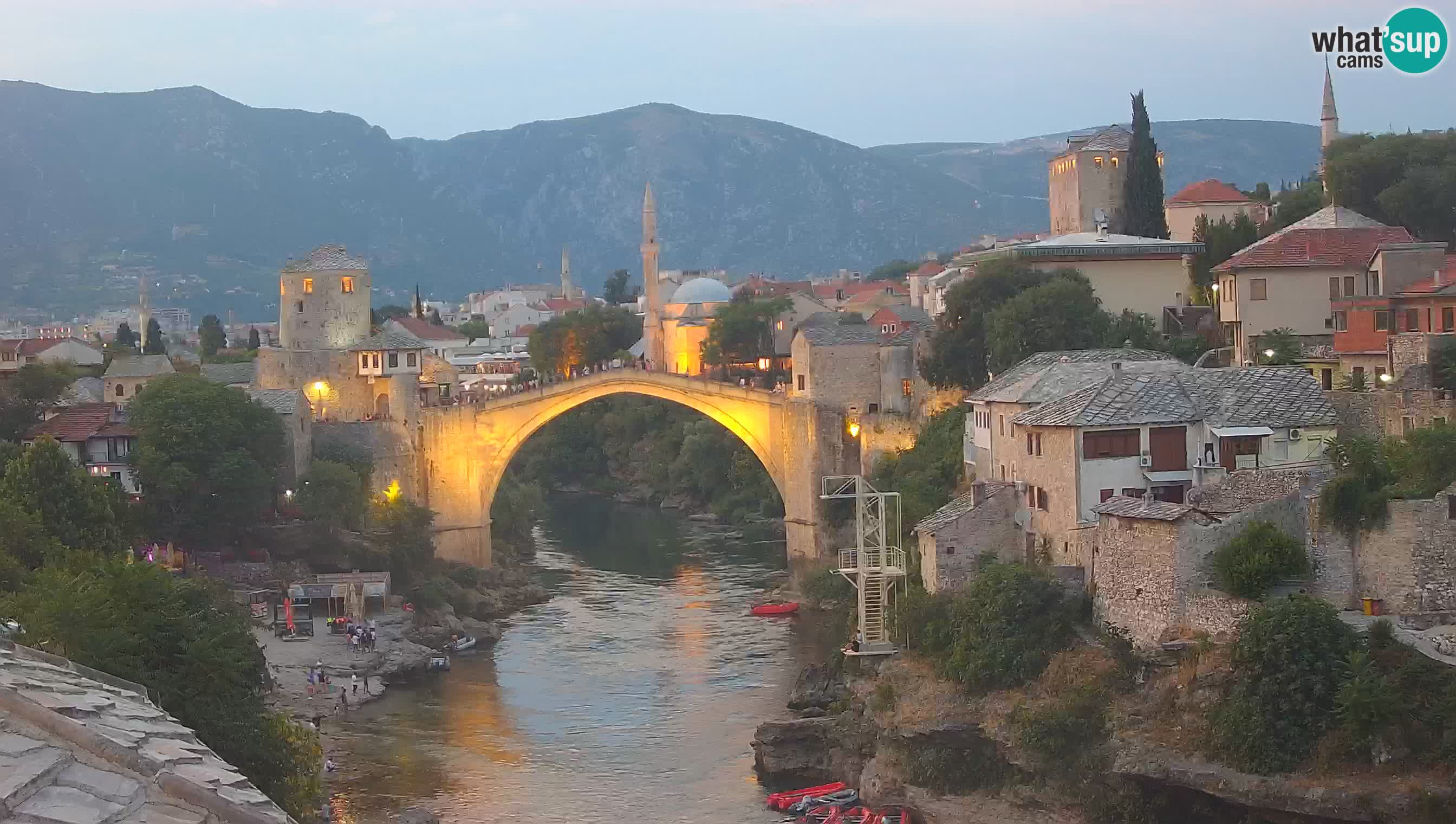 Mostar web kamera – Stari Most i rijeka Neretva – Goa Mostar