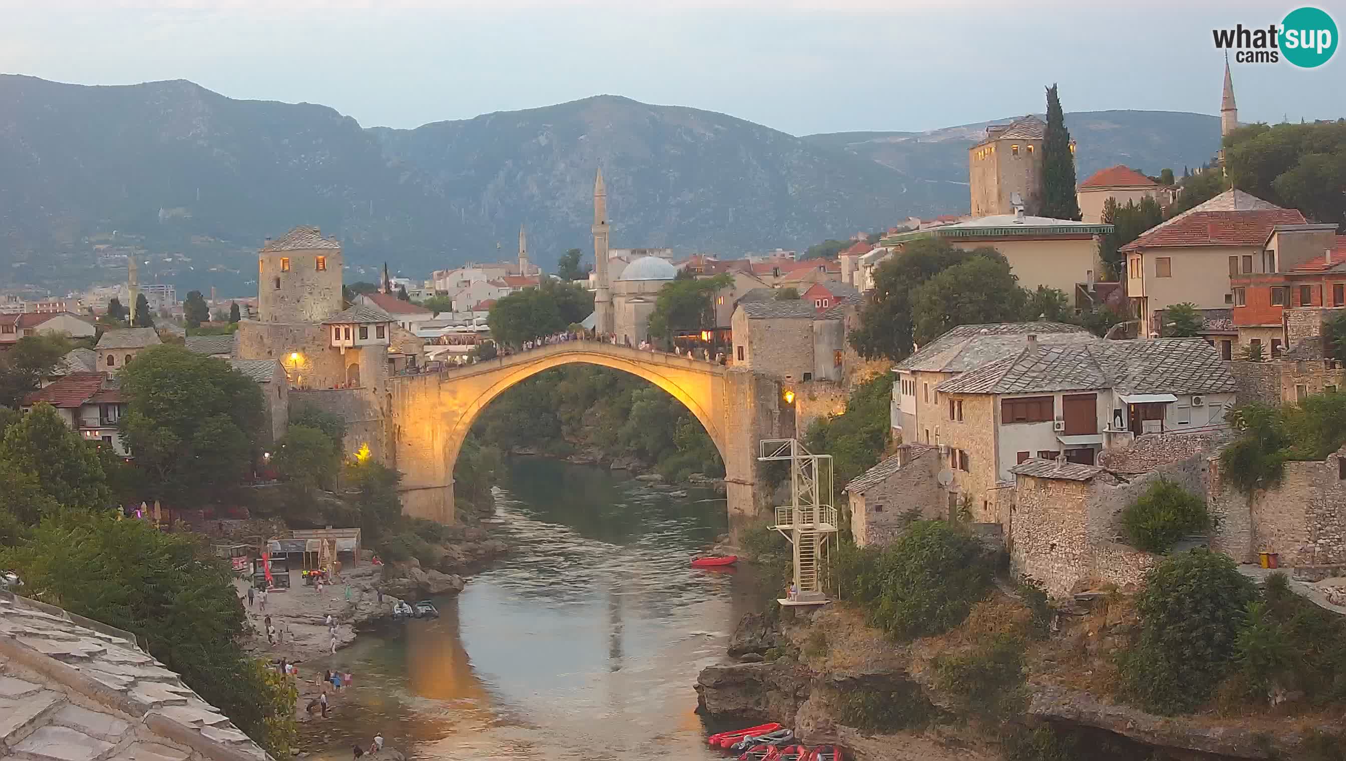 Webcam de Mostar – Le Vieux Pont sur la rivière Neretva