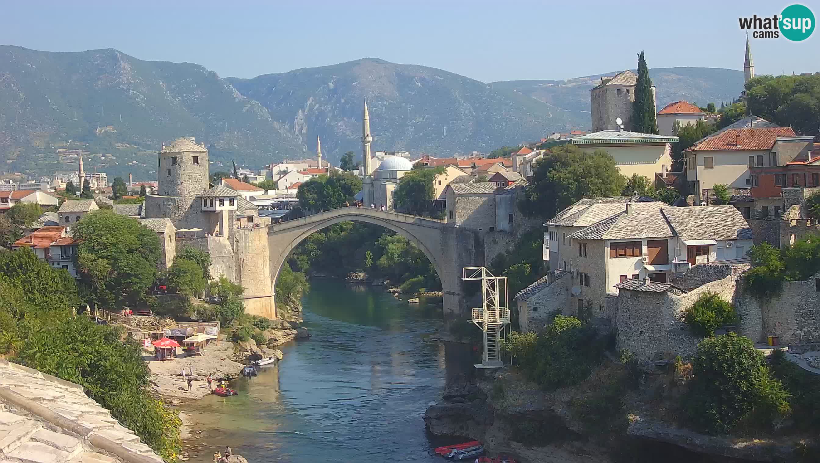 Cámara web de Mostar – El Viejo Puente sobre el río Neretva