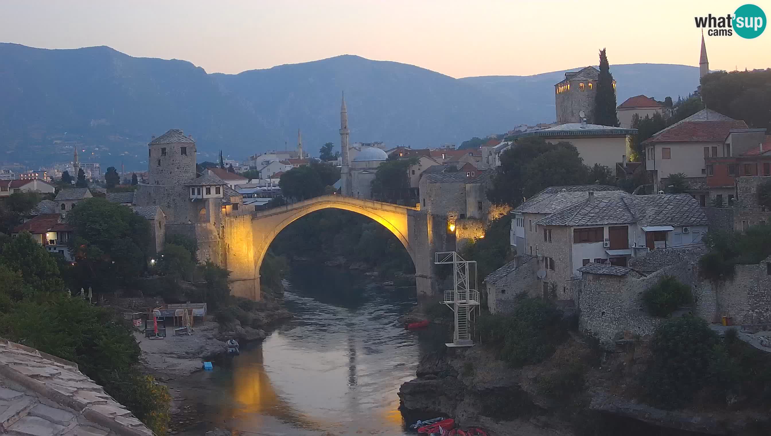 Mostar web kamera – Stari Most i rijeka Neretva – Goa Mostar