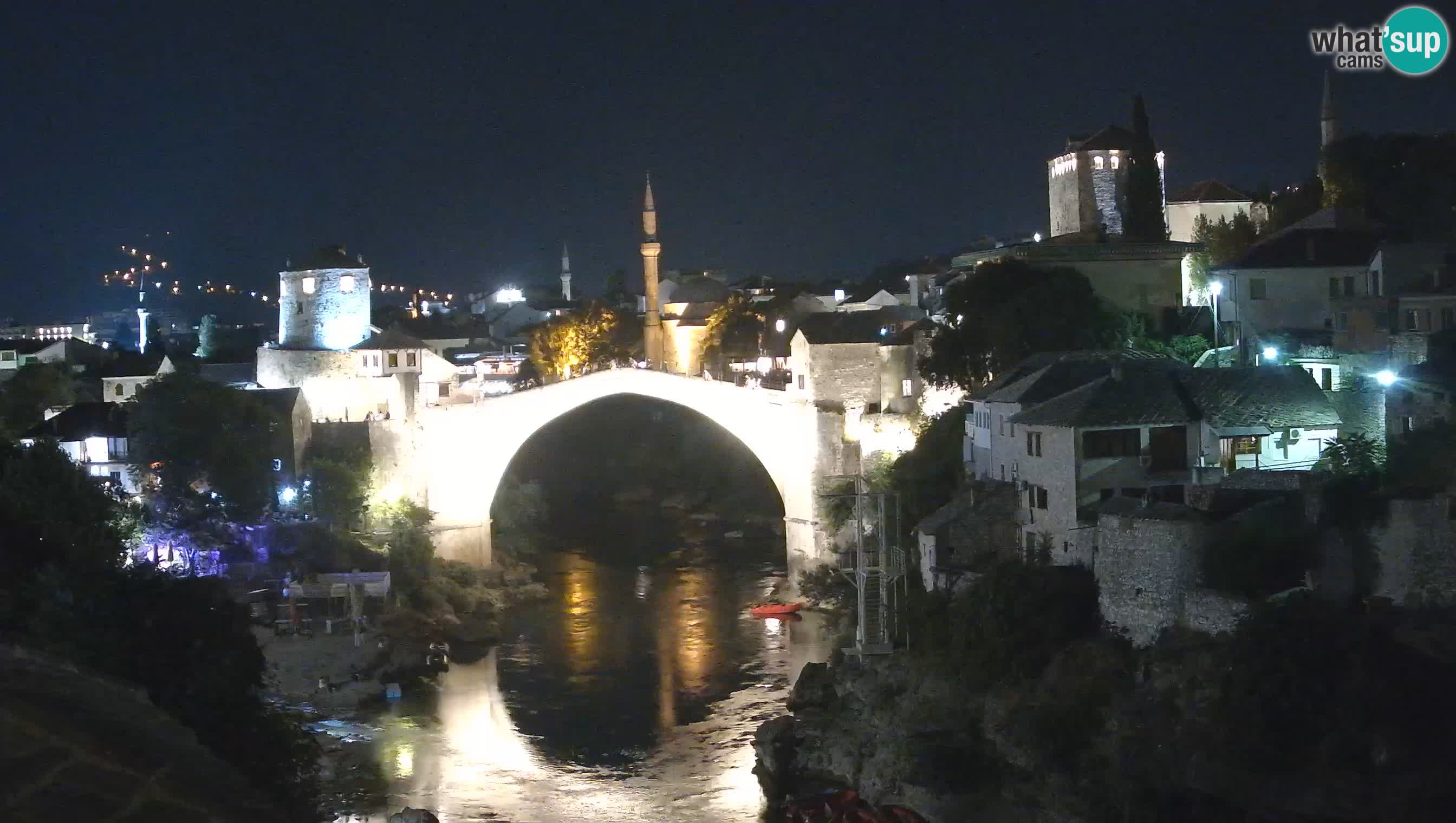 Webcam de Mostar – Le Vieux Pont sur la rivière Neretva