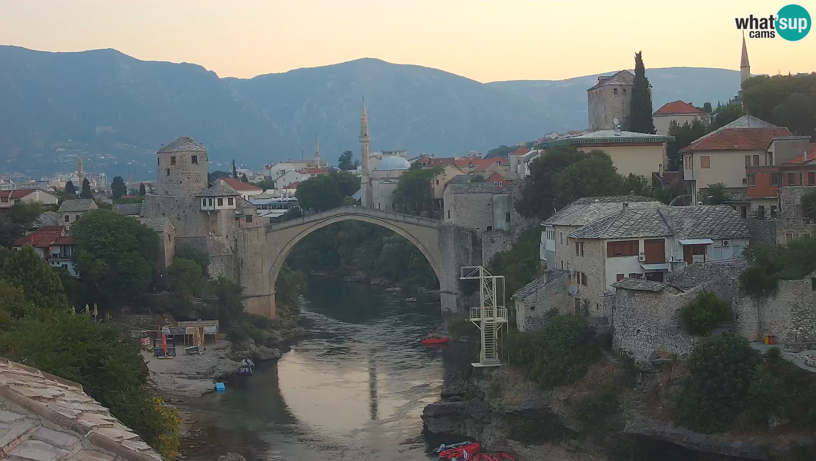 Mostar web kamera – Stari Most i rijeka Neretva – Goa Mostar
