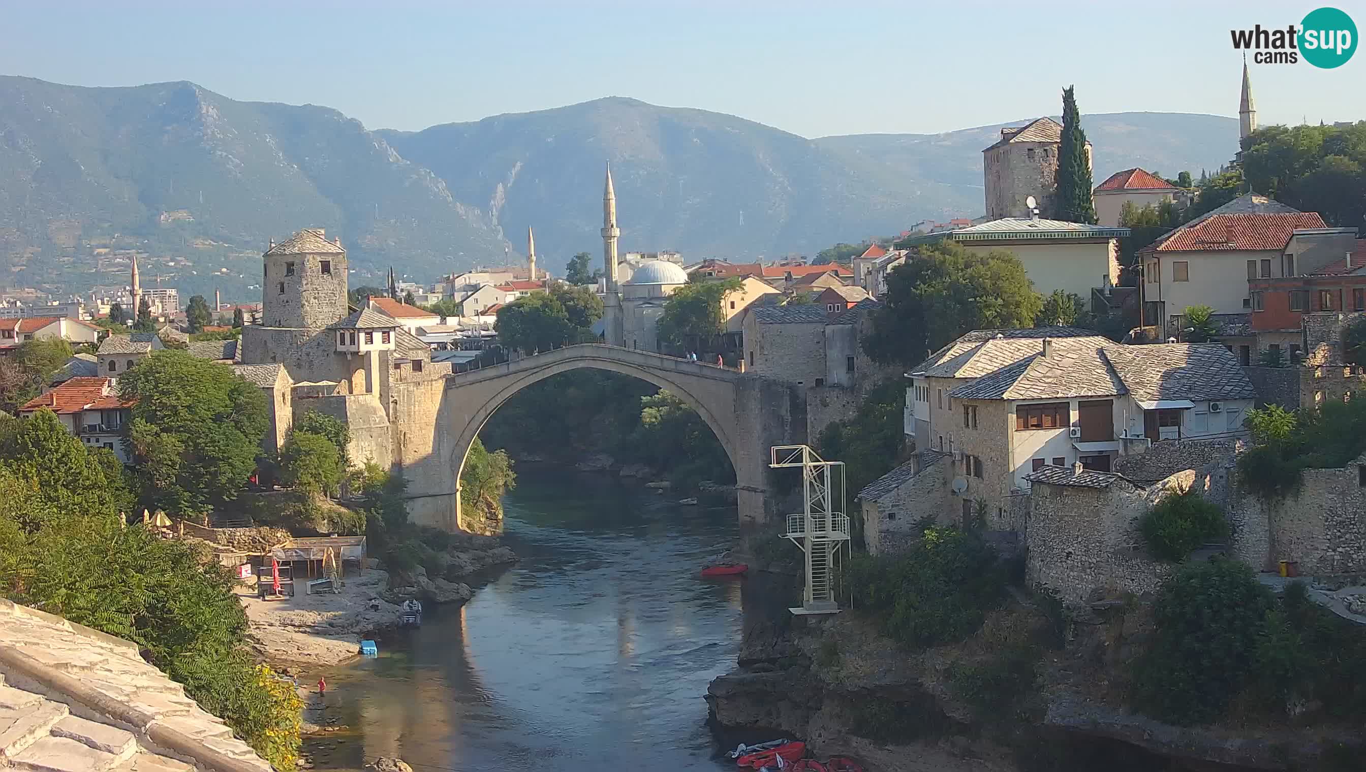 Cámara web de Mostar – El Viejo Puente sobre el río Neretva