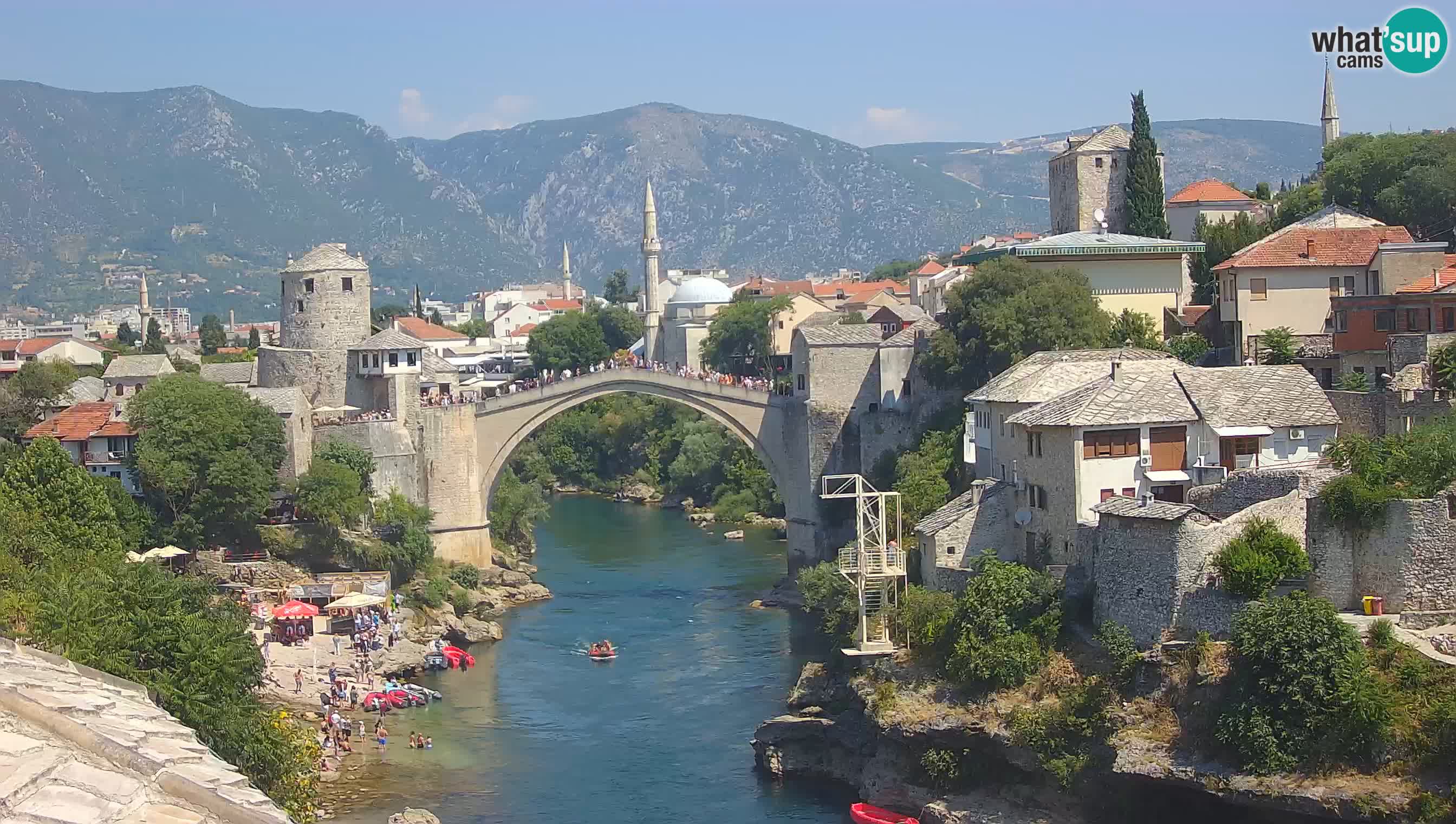 Webcam Mostar – Il Ponte Vecchio sul fiume Neretva