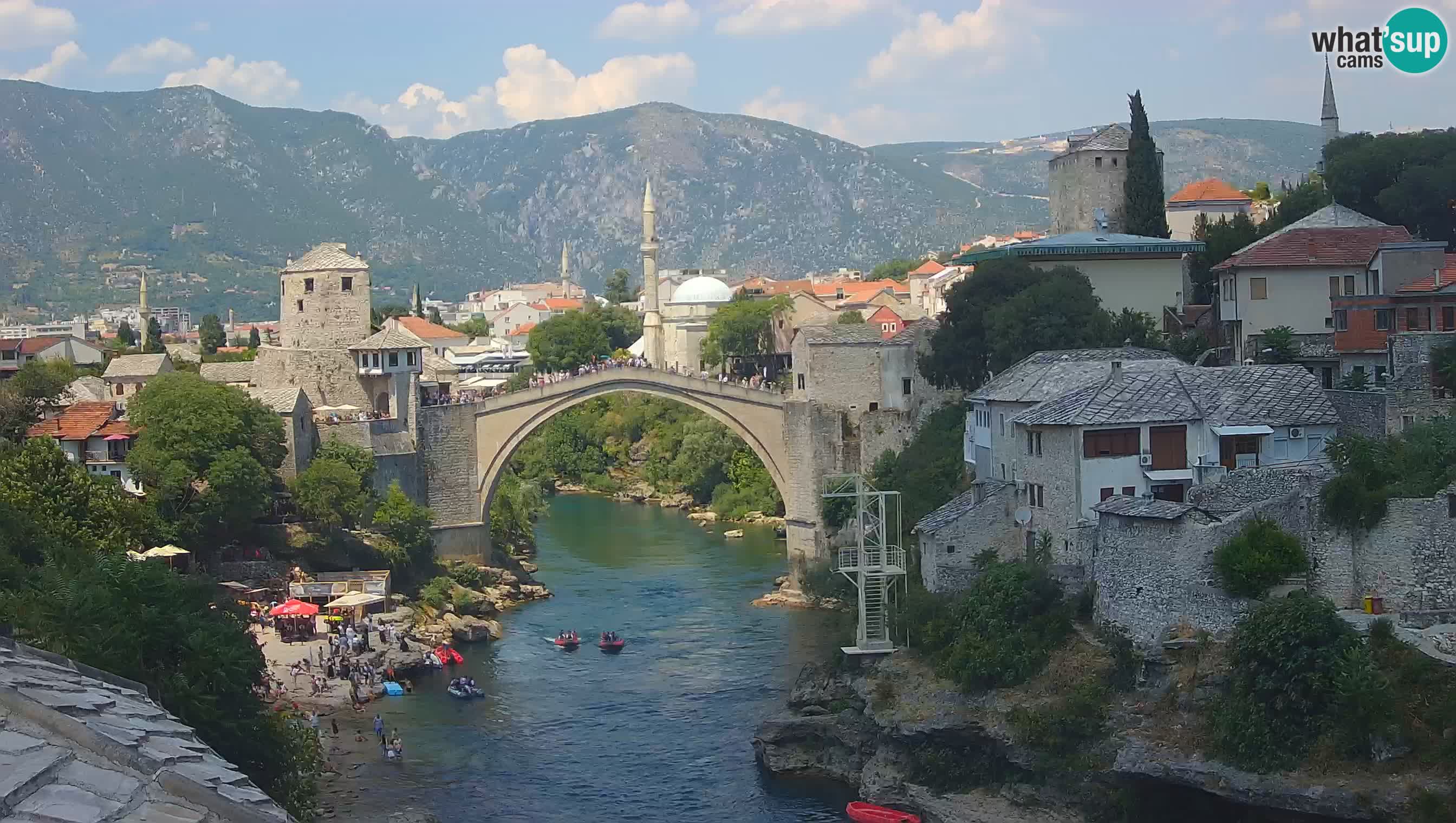 Cámara web de Mostar – El Viejo Puente sobre el río Neretva