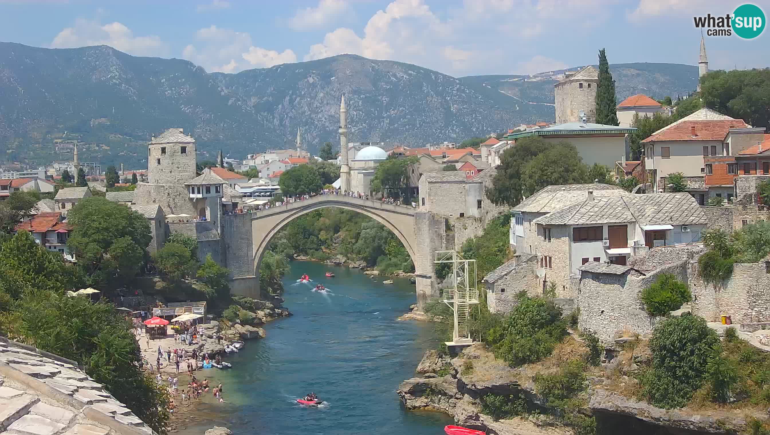 Mostar webcam – LIVE Old Bridge and Neretva river