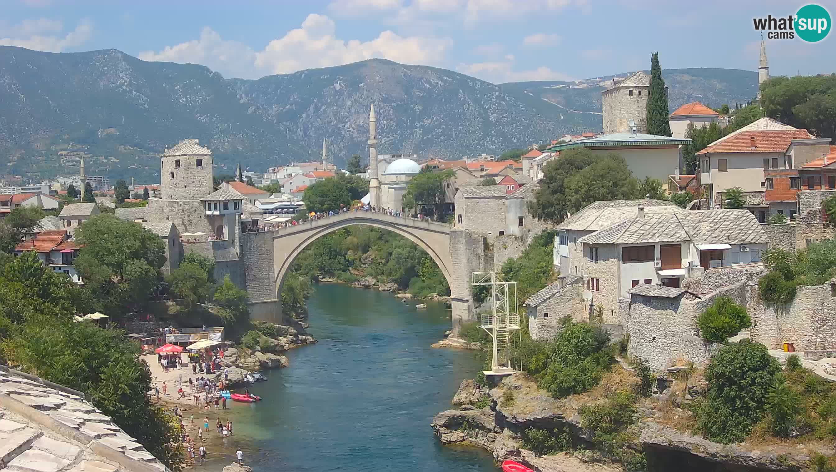 Webcam Mostar – Il Ponte Vecchio sul fiume Neretva
