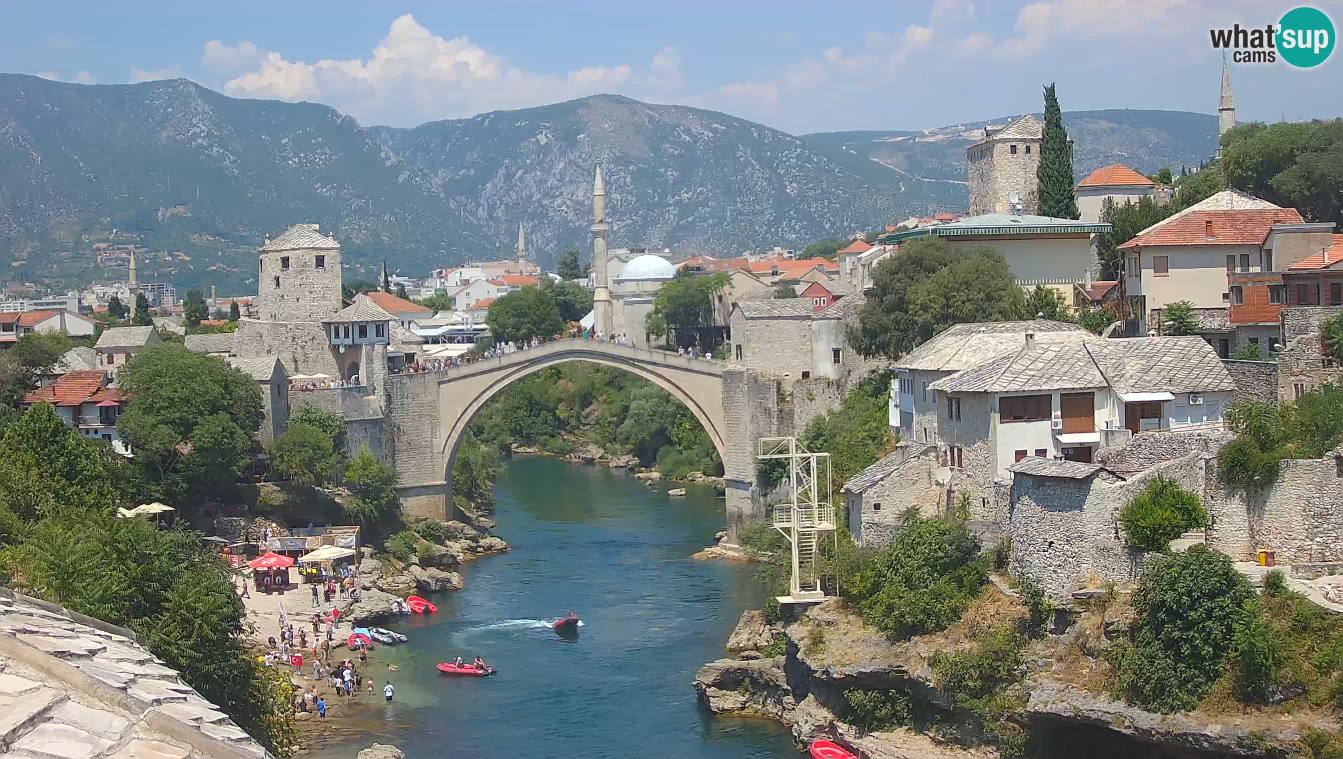 Webcam Mostar – Il Ponte Vecchio sul fiume Neretva