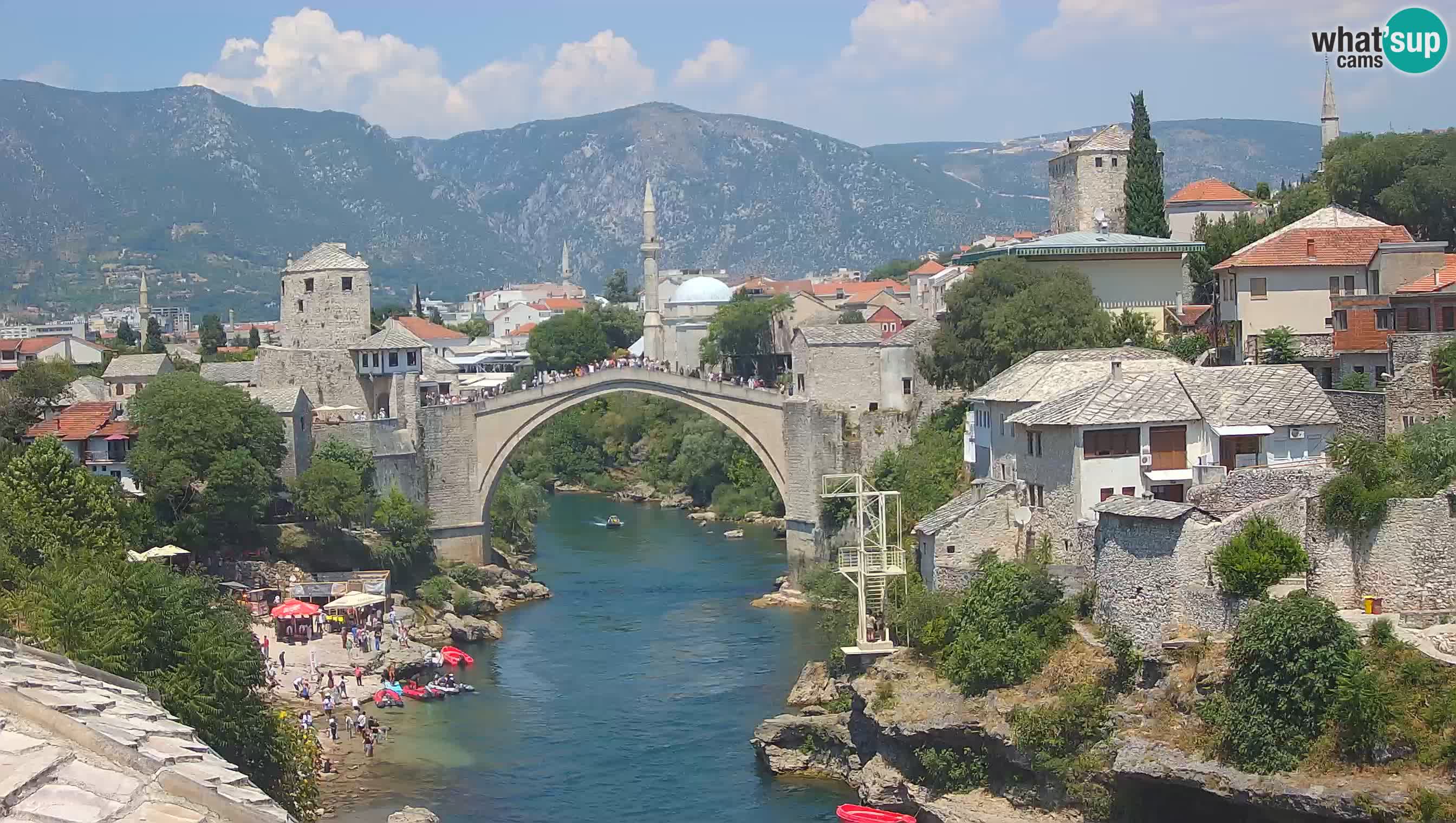 Cámara web de Mostar – El Viejo Puente sobre el río Neretva
