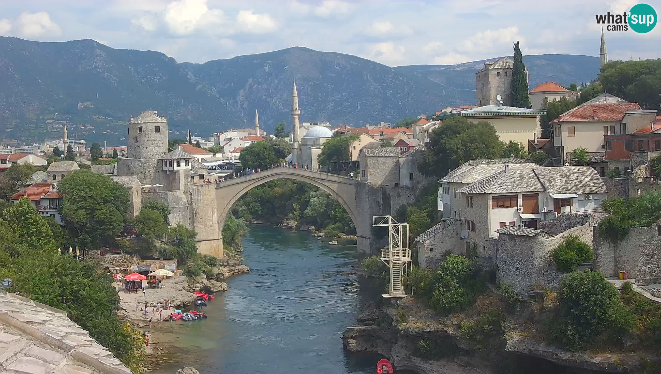 Mostar web kamera – Stari Most i rijeka Neretva – Goa Mostar