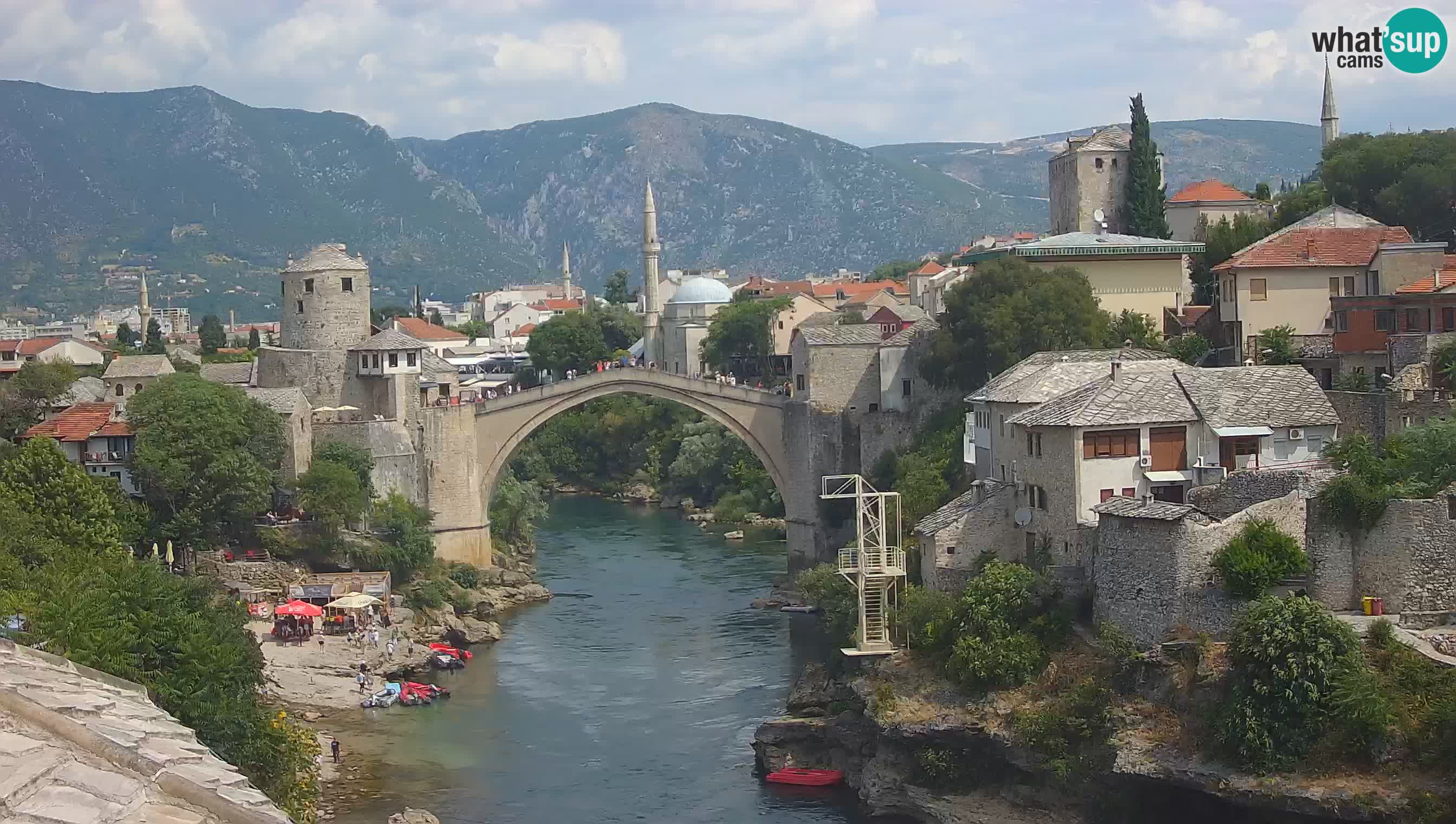 Mostar web kamera – Stari Most i rijeka Neretva – Goa Mostar
