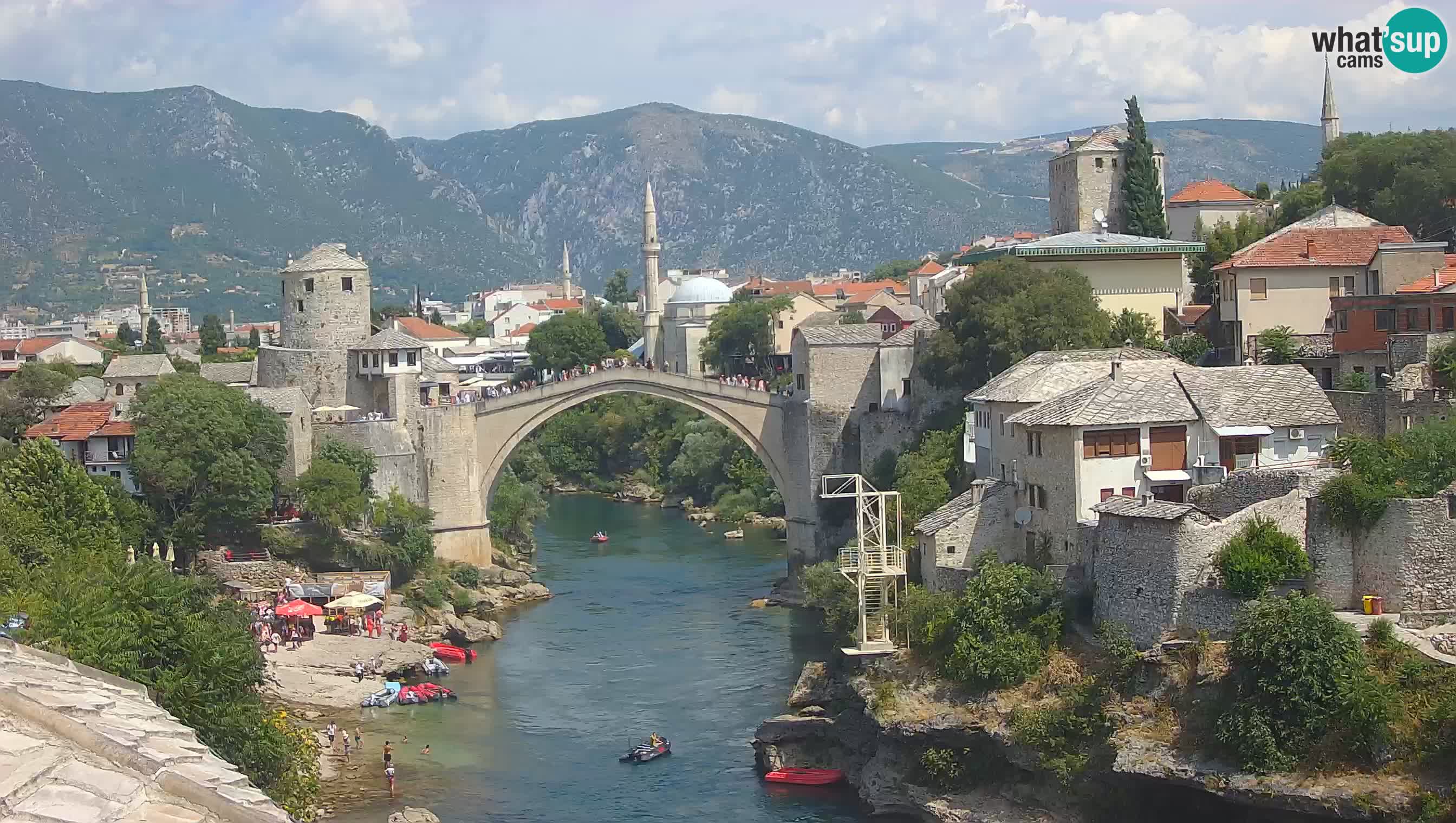 Mostar web kamera – Stari Most i rijeka Neretva – Goa Mostar