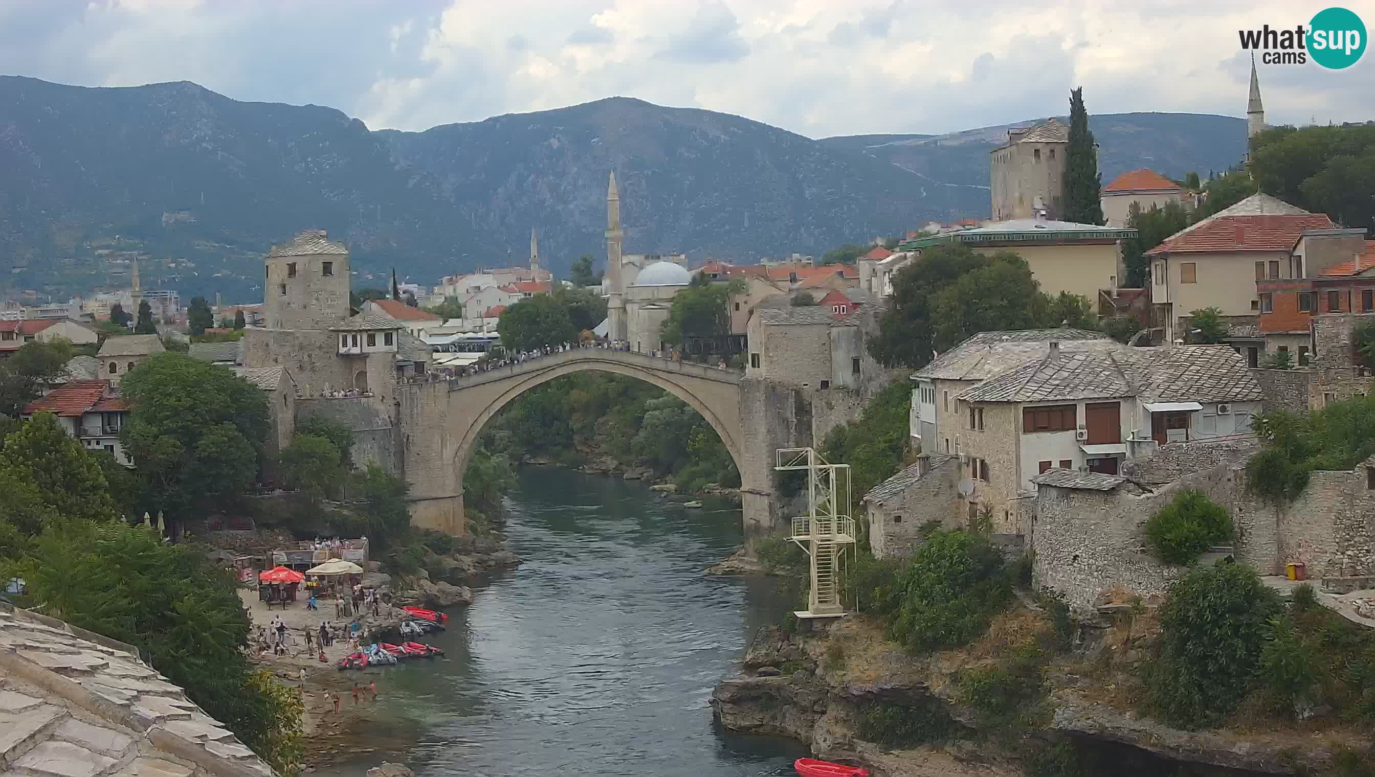 Mostar web kamera – Stari Most i rijeka Neretva – Goa Mostar