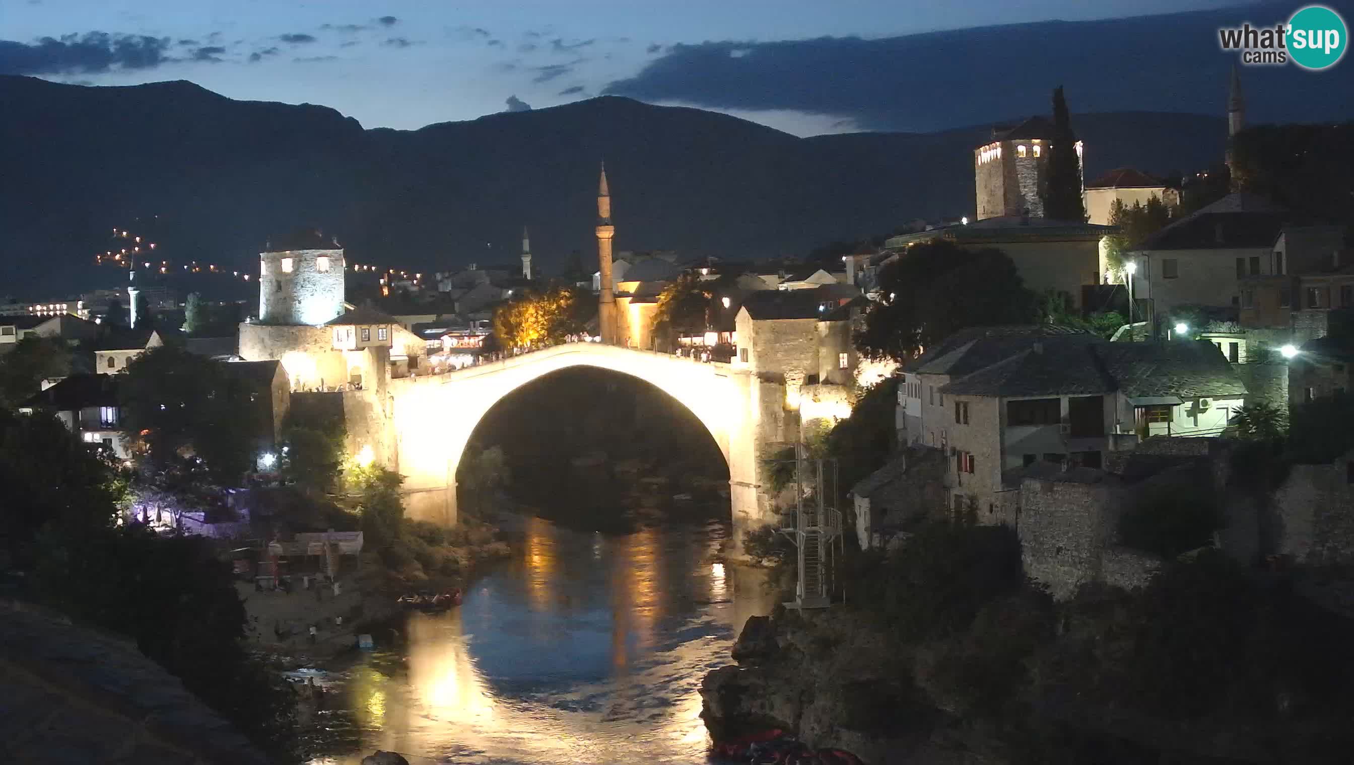 Cámara web de Mostar – El Viejo Puente sobre el río Neretva