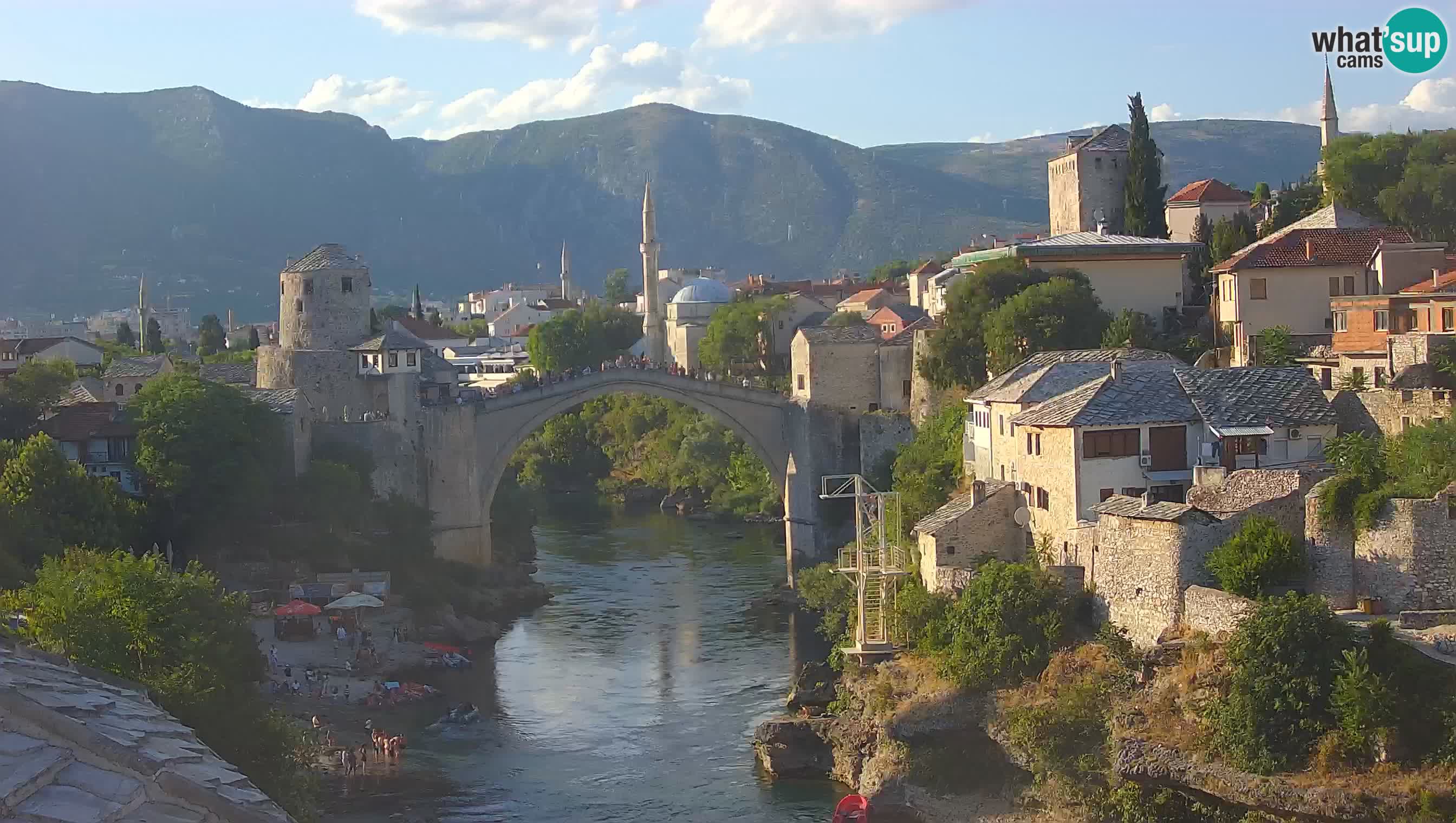 Cámara web de Mostar – El Viejo Puente sobre el río Neretva