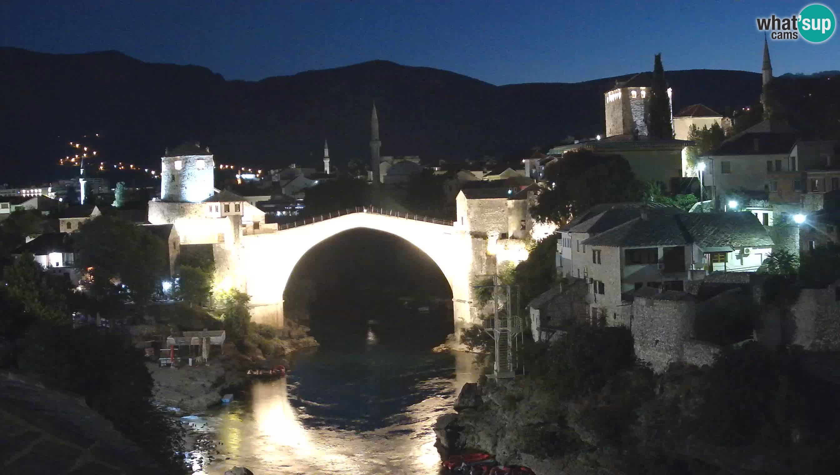 Webcam de Mostar – Le Vieux Pont sur la rivière Neretva