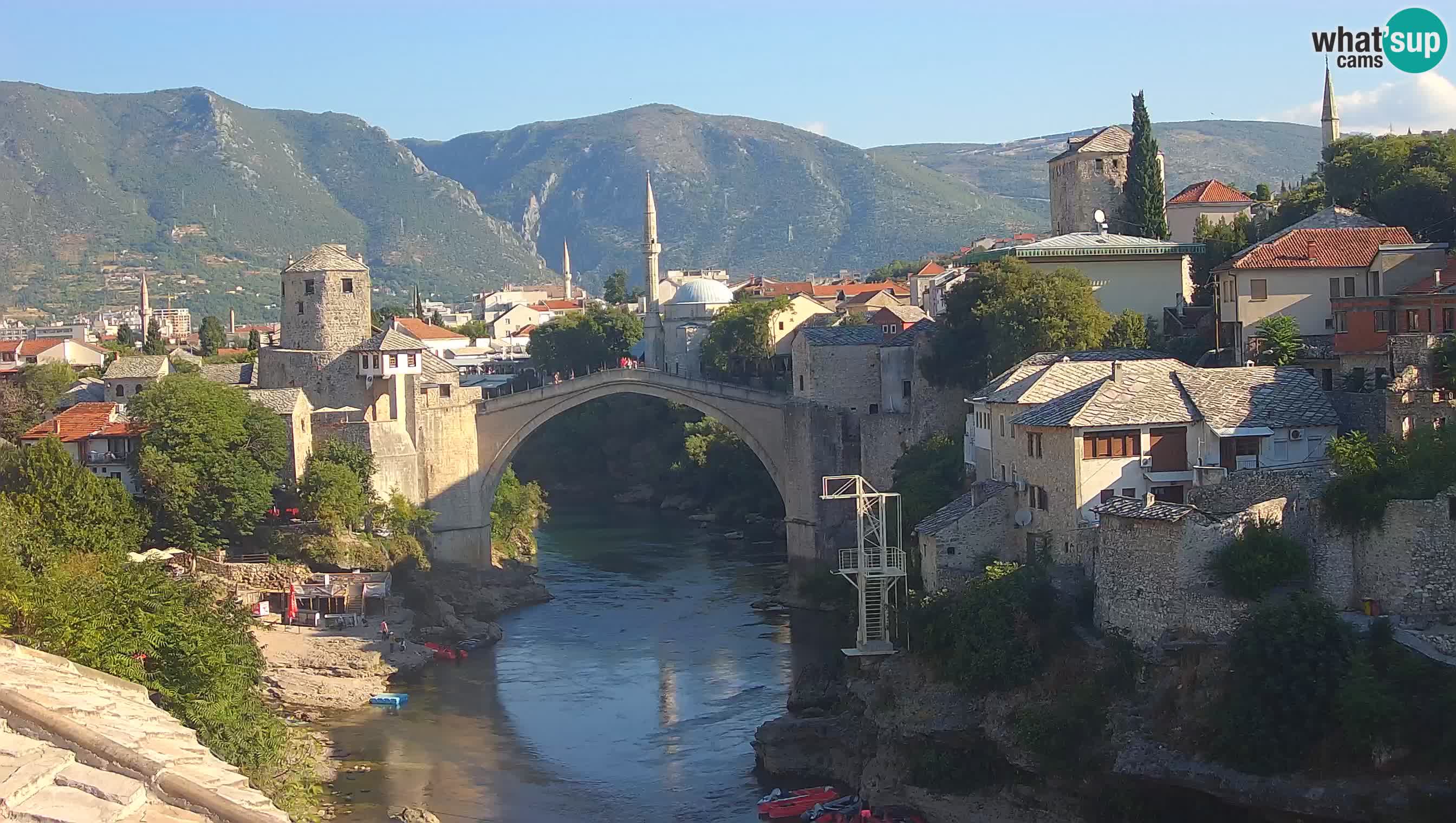 Webcam Mostar – Il Ponte Vecchio sul fiume Neretva