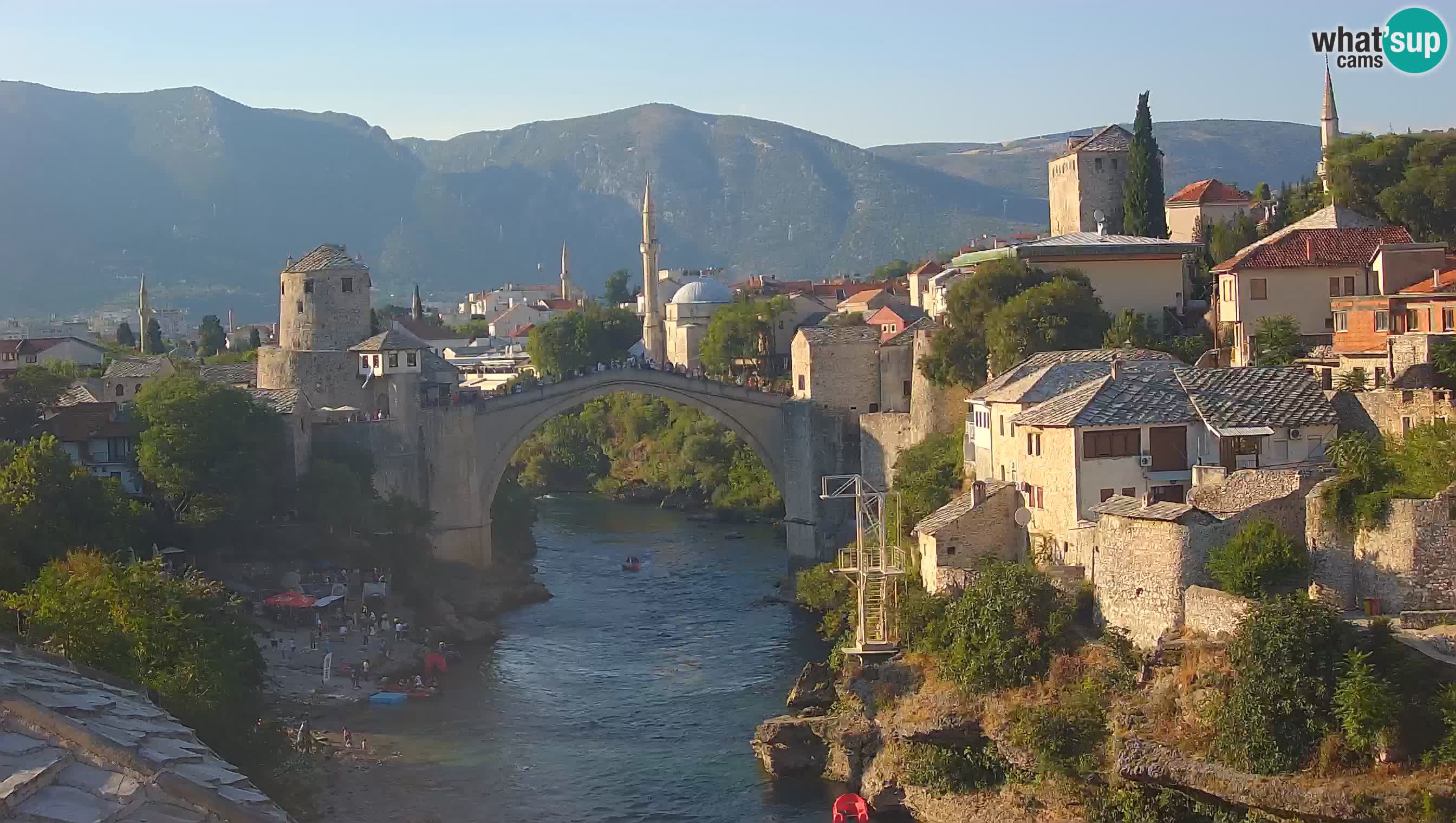 Webcam de Mostar – Le Vieux Pont sur la rivière Neretva