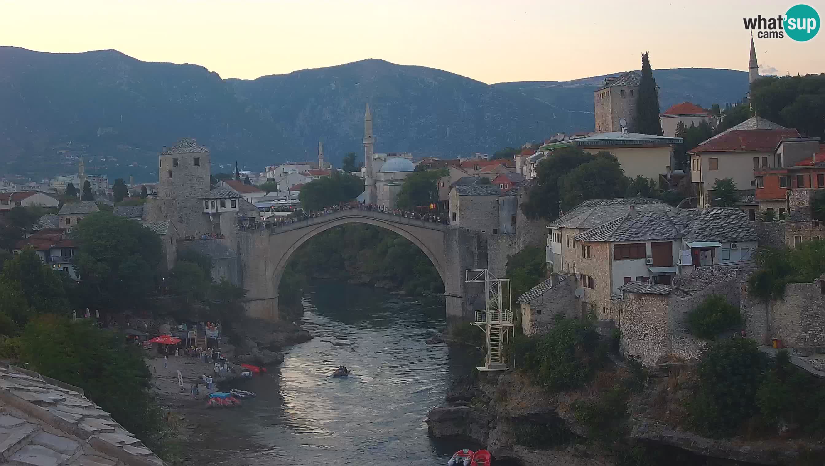 Webcam de Mostar – Le Vieux Pont sur la rivière Neretva