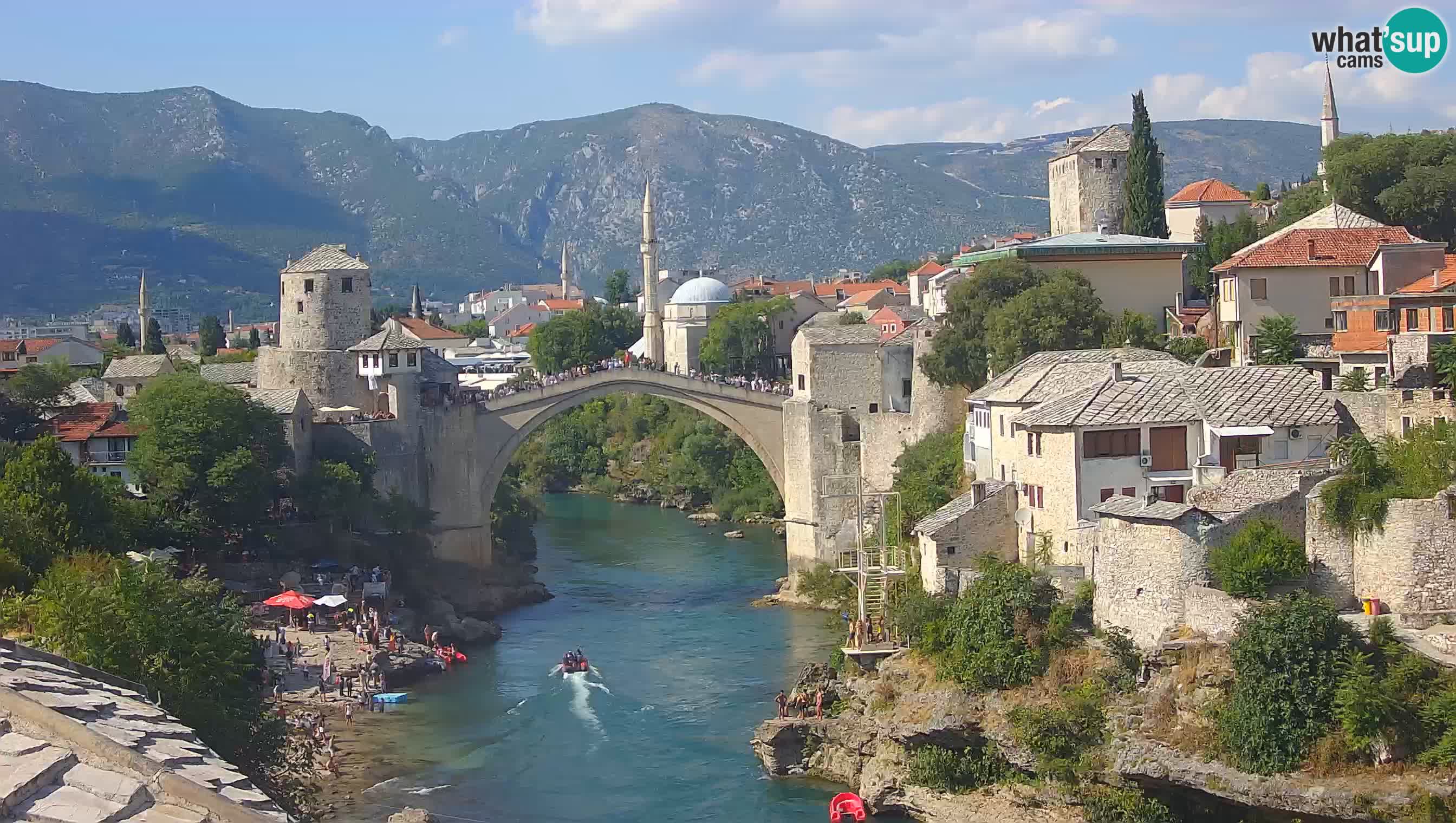 Mostar web kamera – Stari Most i rijeka Neretva – Goa Mostar