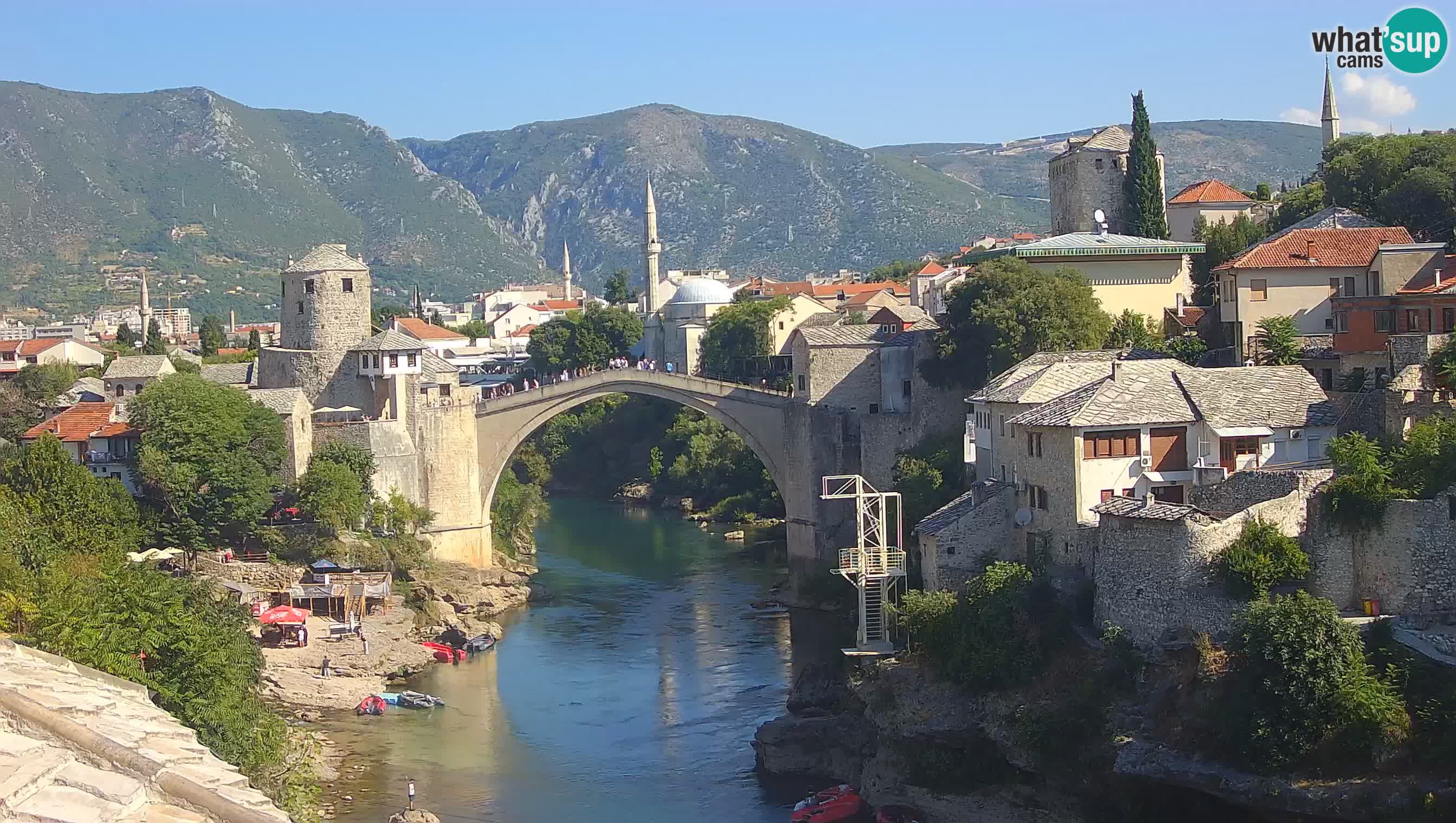 Webcam Mostar – Il Ponte Vecchio sul fiume Neretva