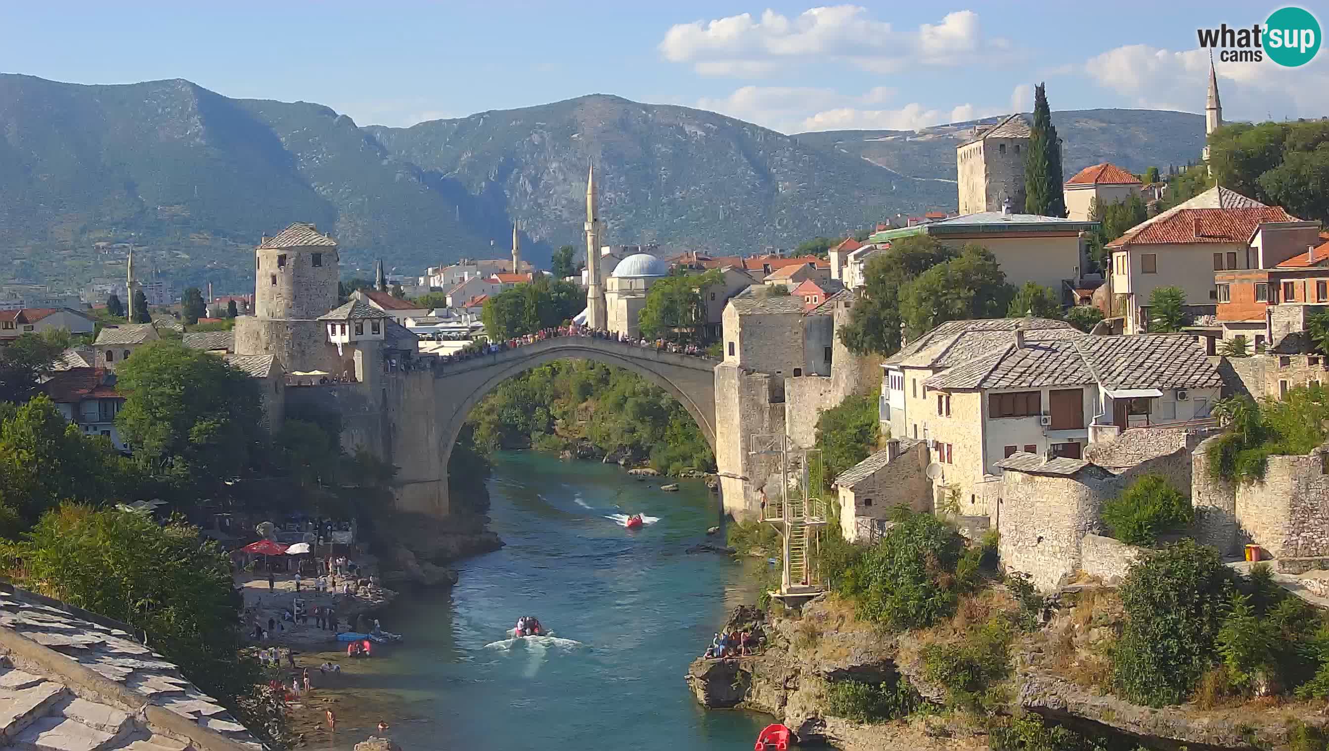 Webcam de Mostar – Le Vieux Pont sur la rivière Neretva