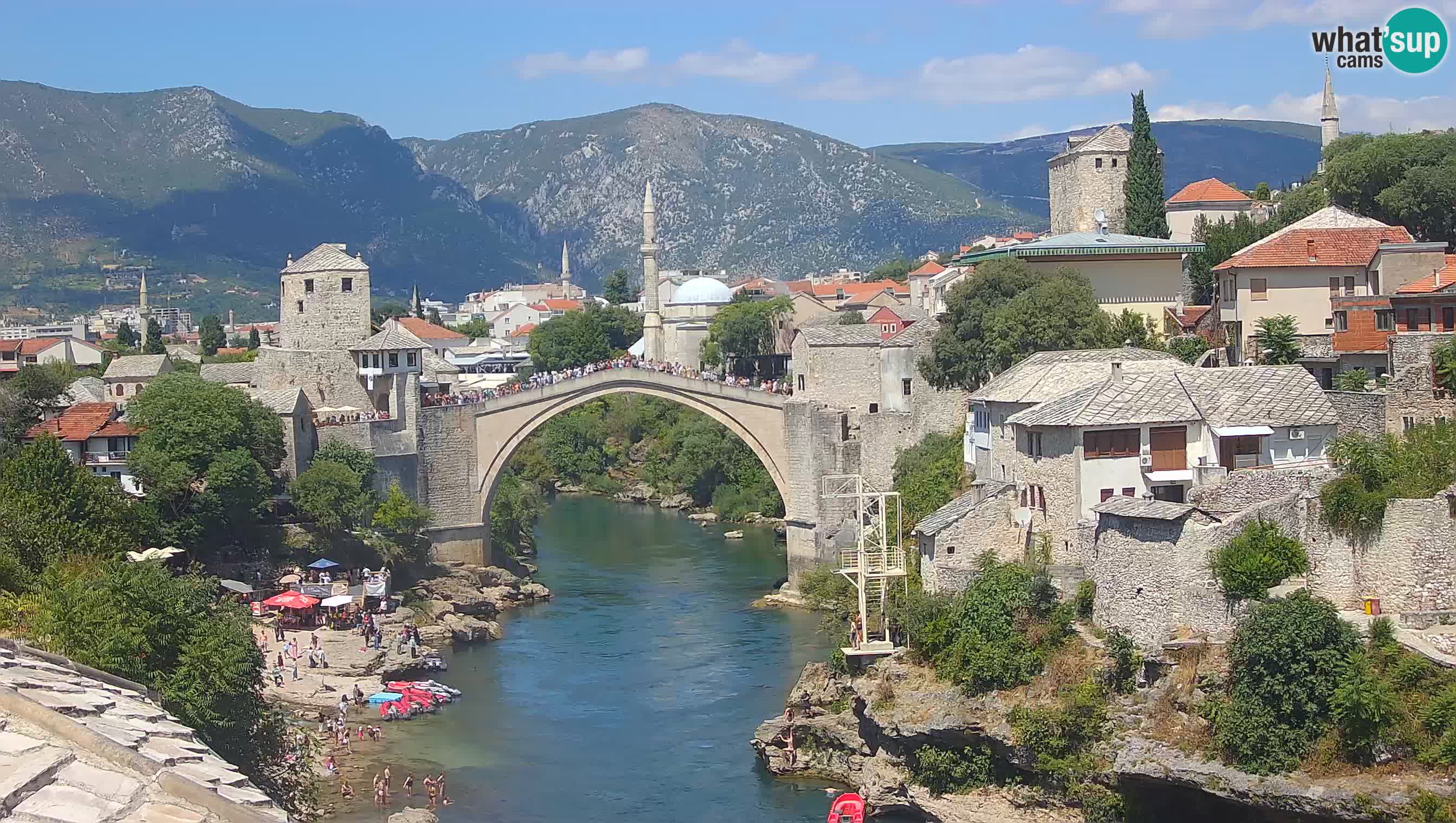 Mostar webcam – LIVE Old Bridge and Neretva river