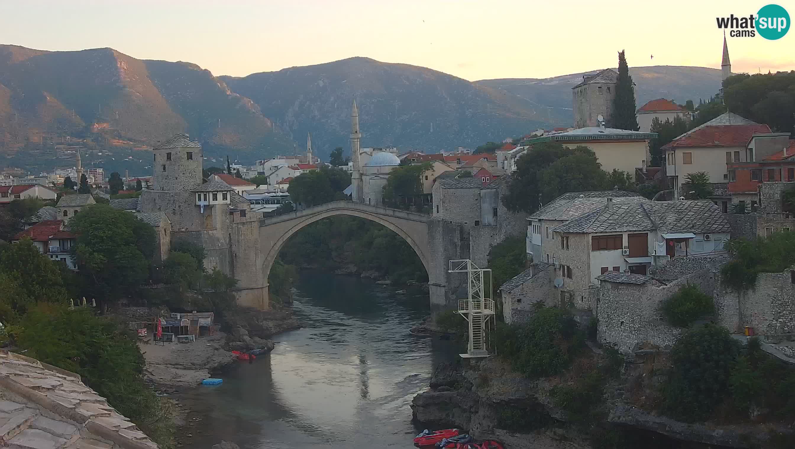 Mostar web kamera – Stari Most i rijeka Neretva – Goa Mostar