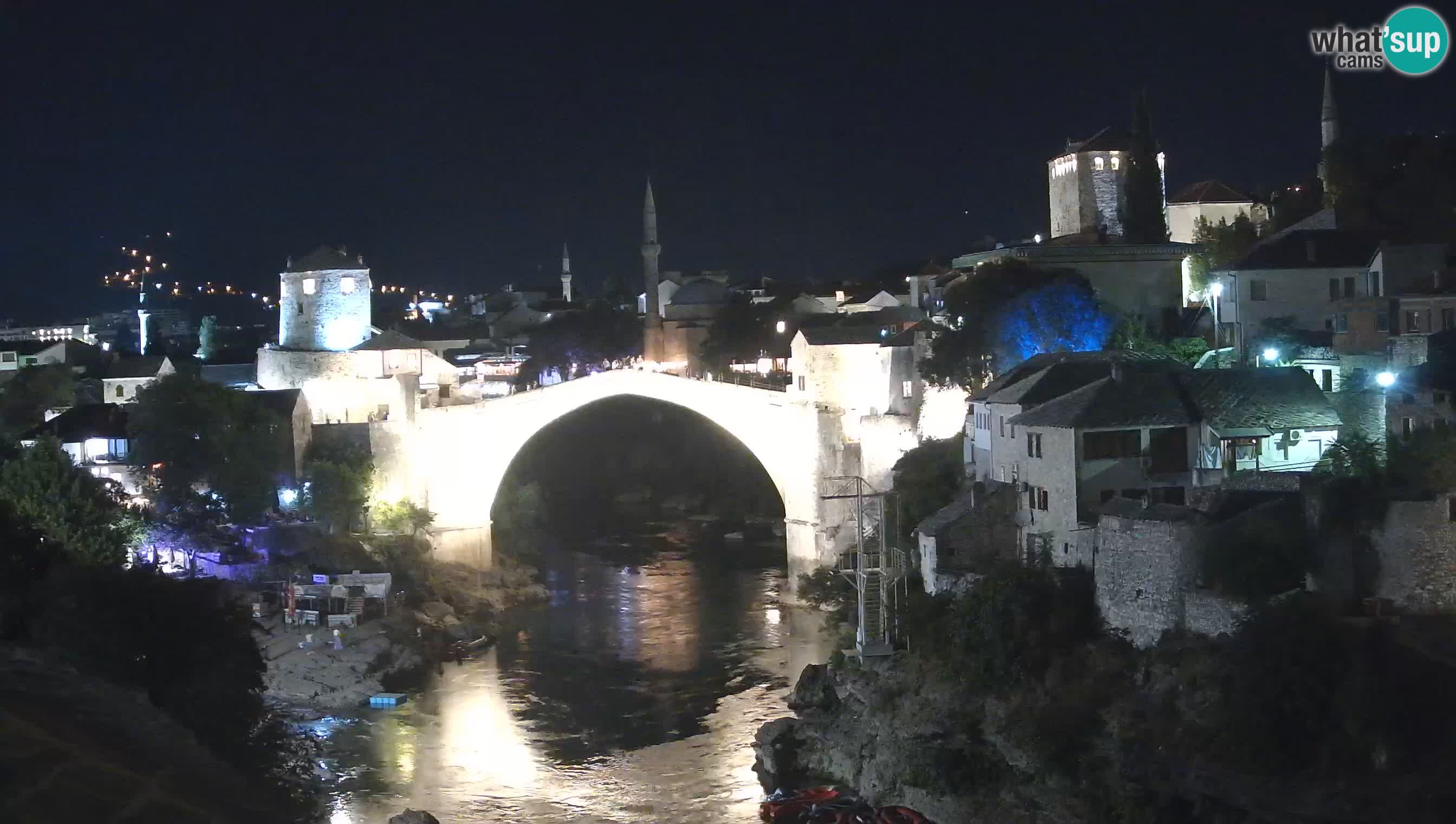 Webcam de Mostar – Le Vieux Pont sur la rivière Neretva