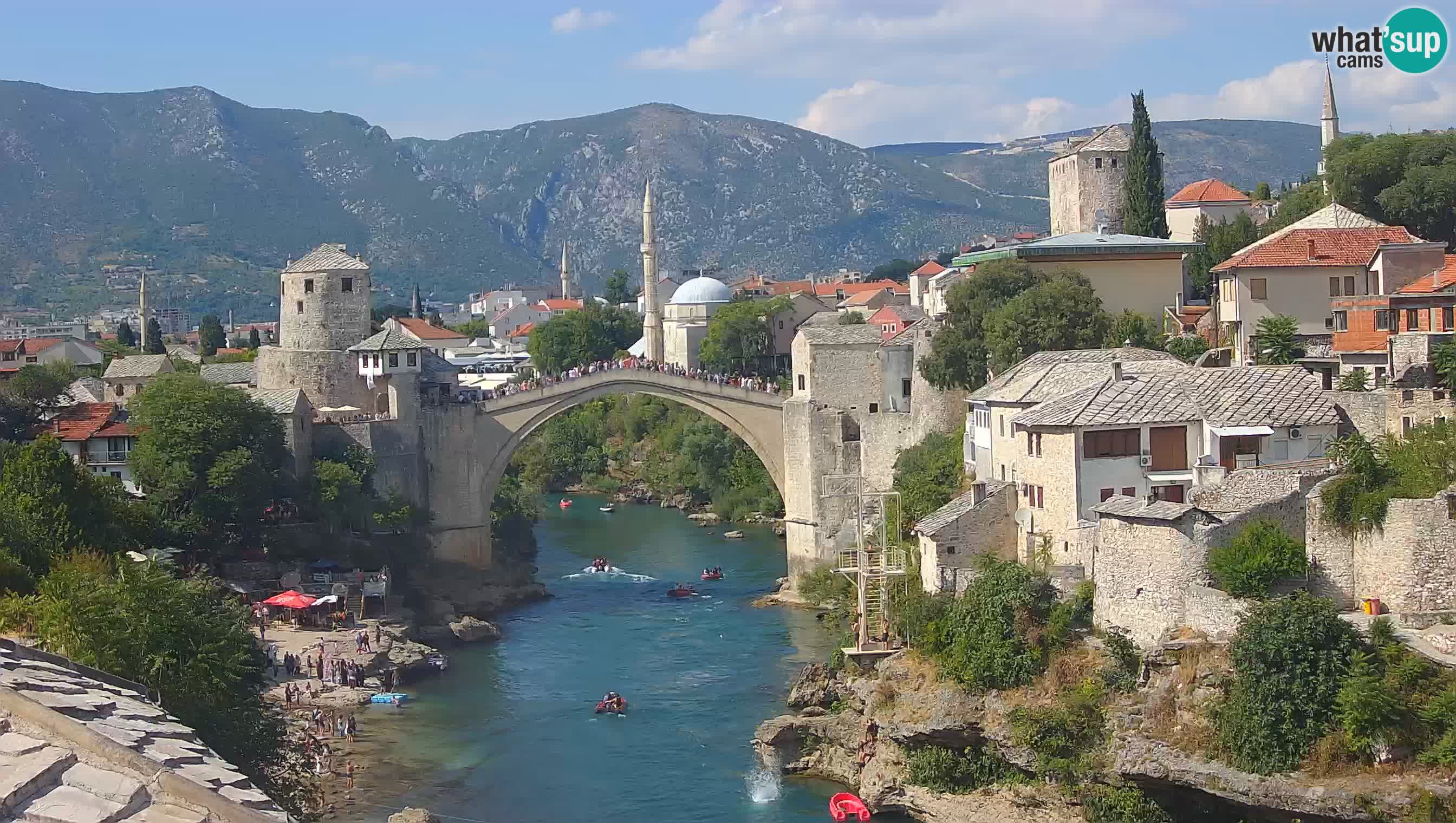 Mostar webcam – LIVE Old Bridge and Neretva river