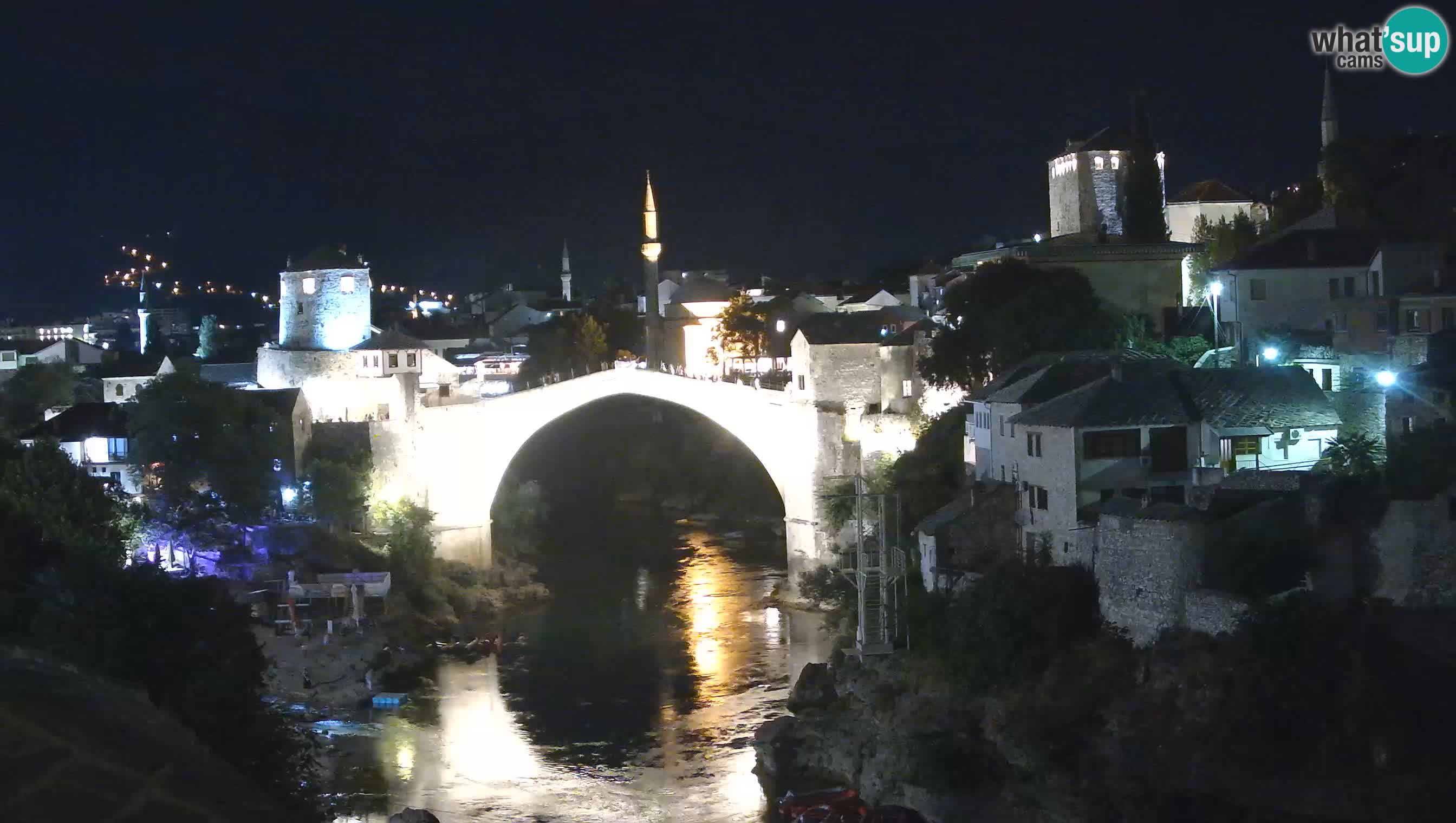 Webcam de Mostar – Le Vieux Pont sur la rivière Neretva