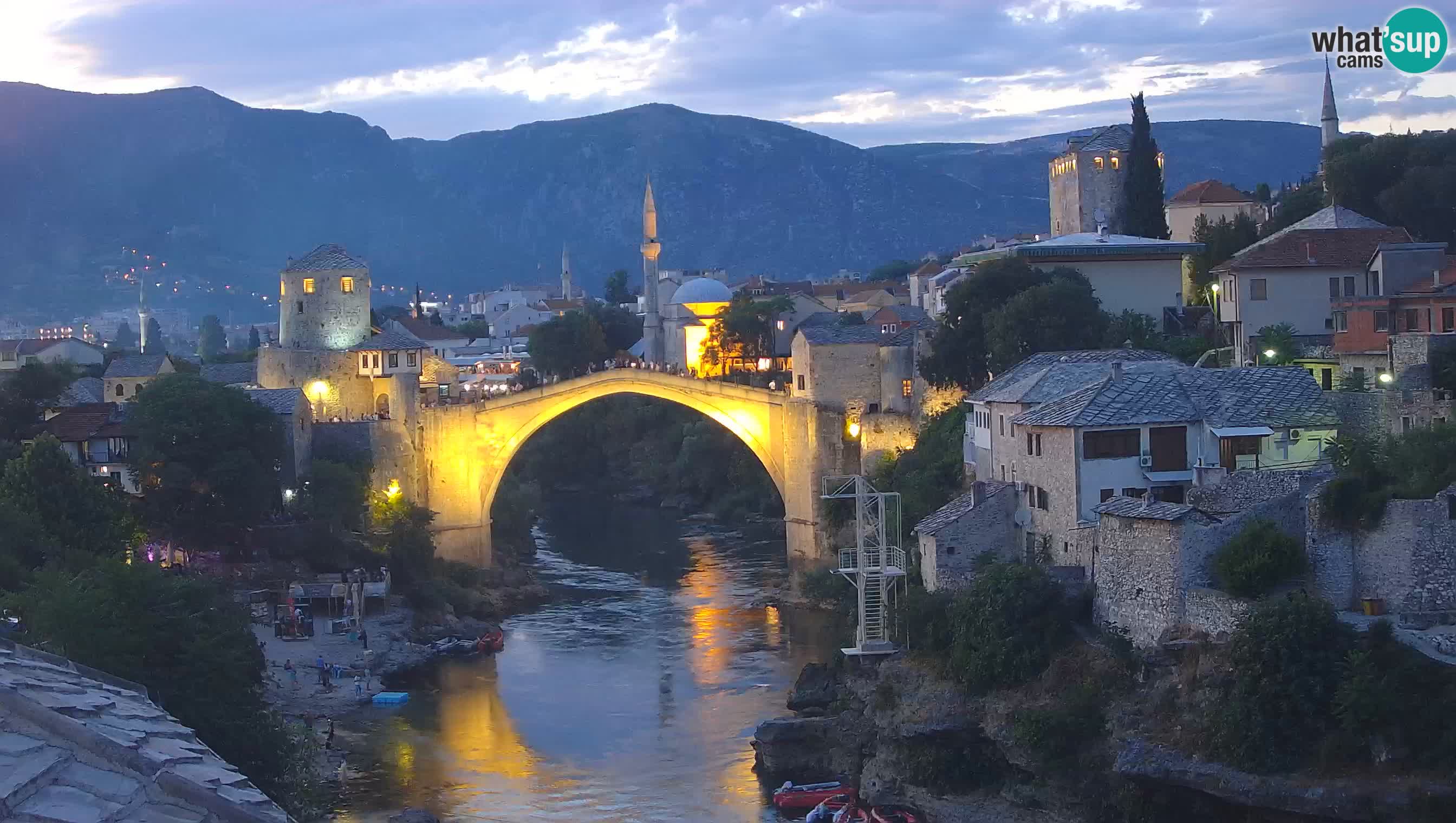 Webcam Mostar – Il Ponte Vecchio sul fiume Neretva
