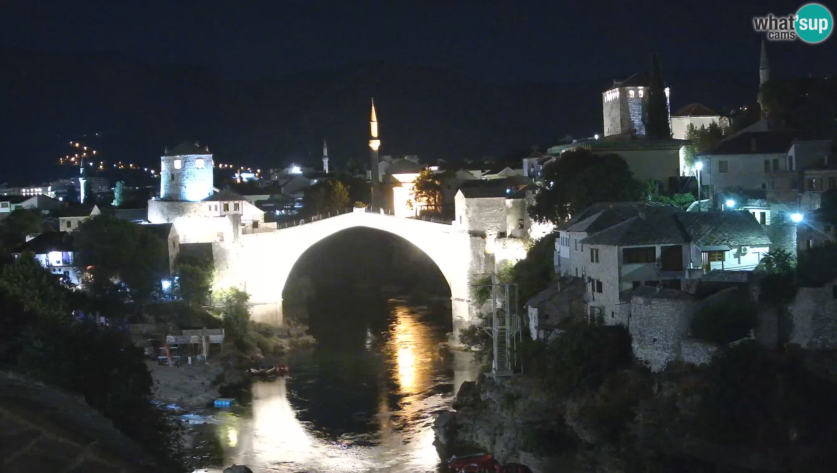 Webcam de Mostar – Le Vieux Pont sur la rivière Neretva