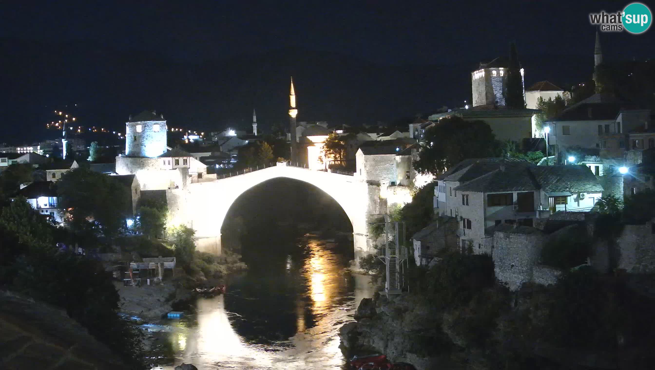 Webcam de Mostar – Le Vieux Pont sur la rivière Neretva