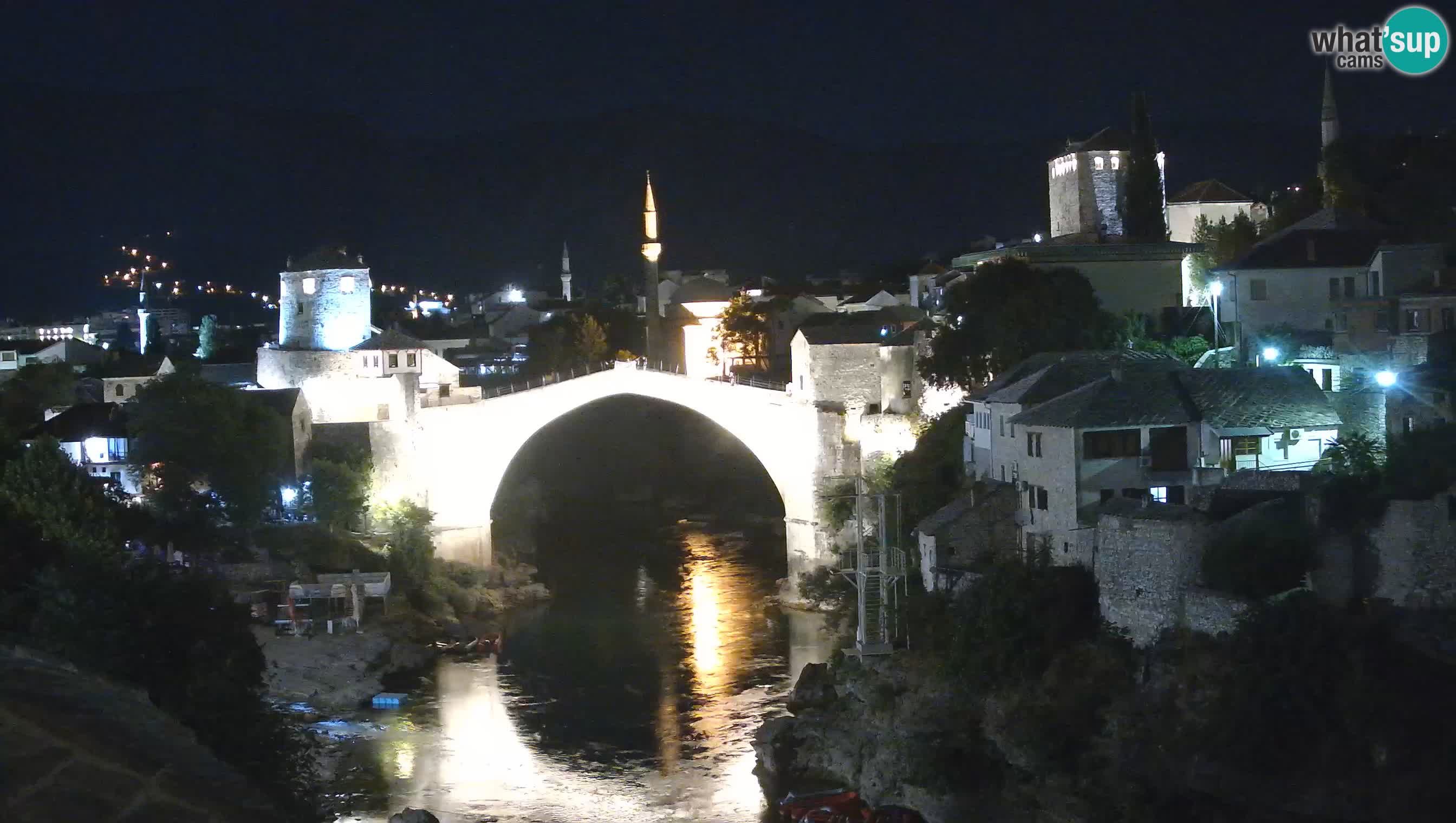 Webcam de Mostar – Le Vieux Pont sur la rivière Neretva