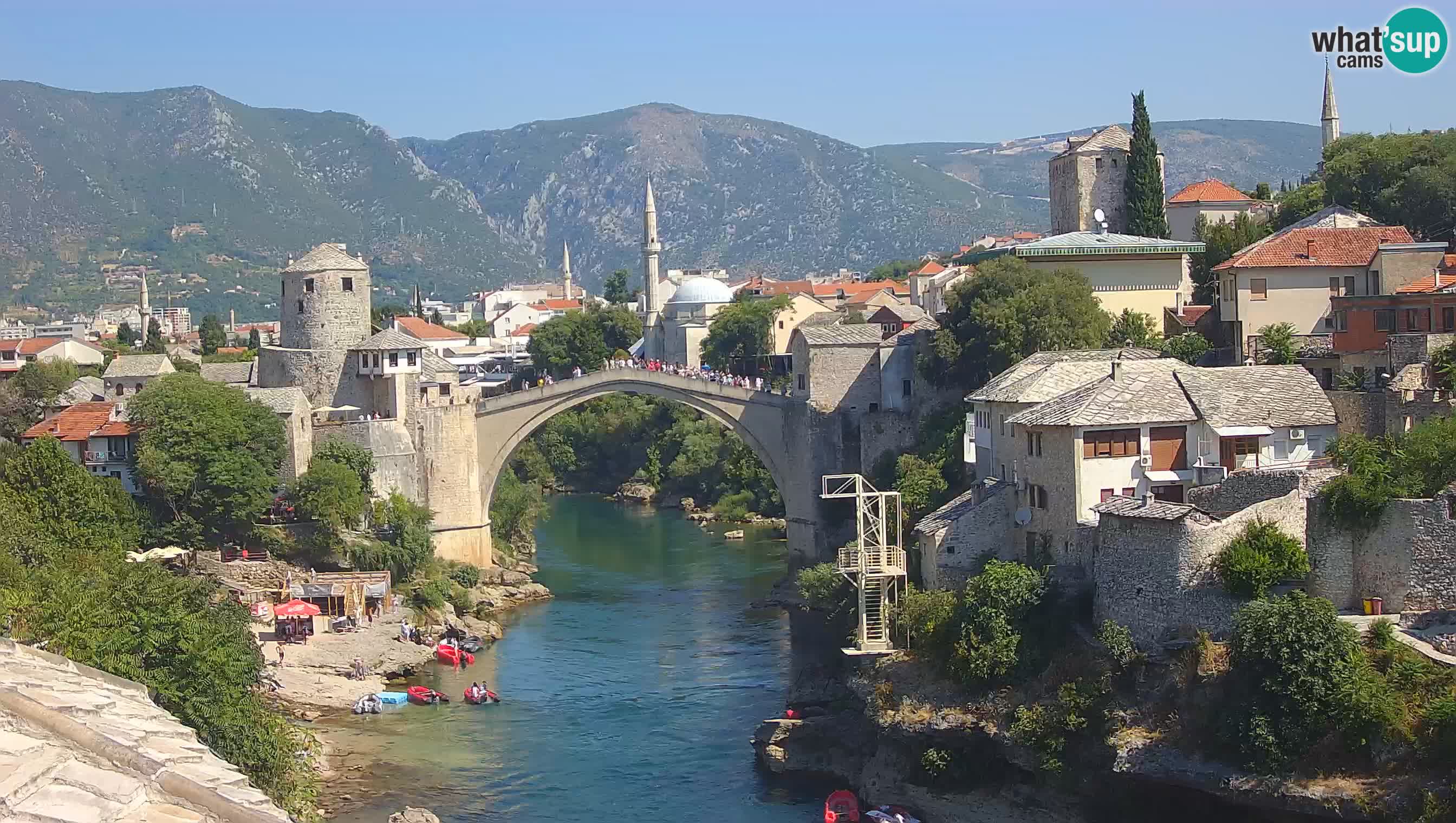 Mostar web kamera – Stari Most i rijeka Neretva – Goa Mostar