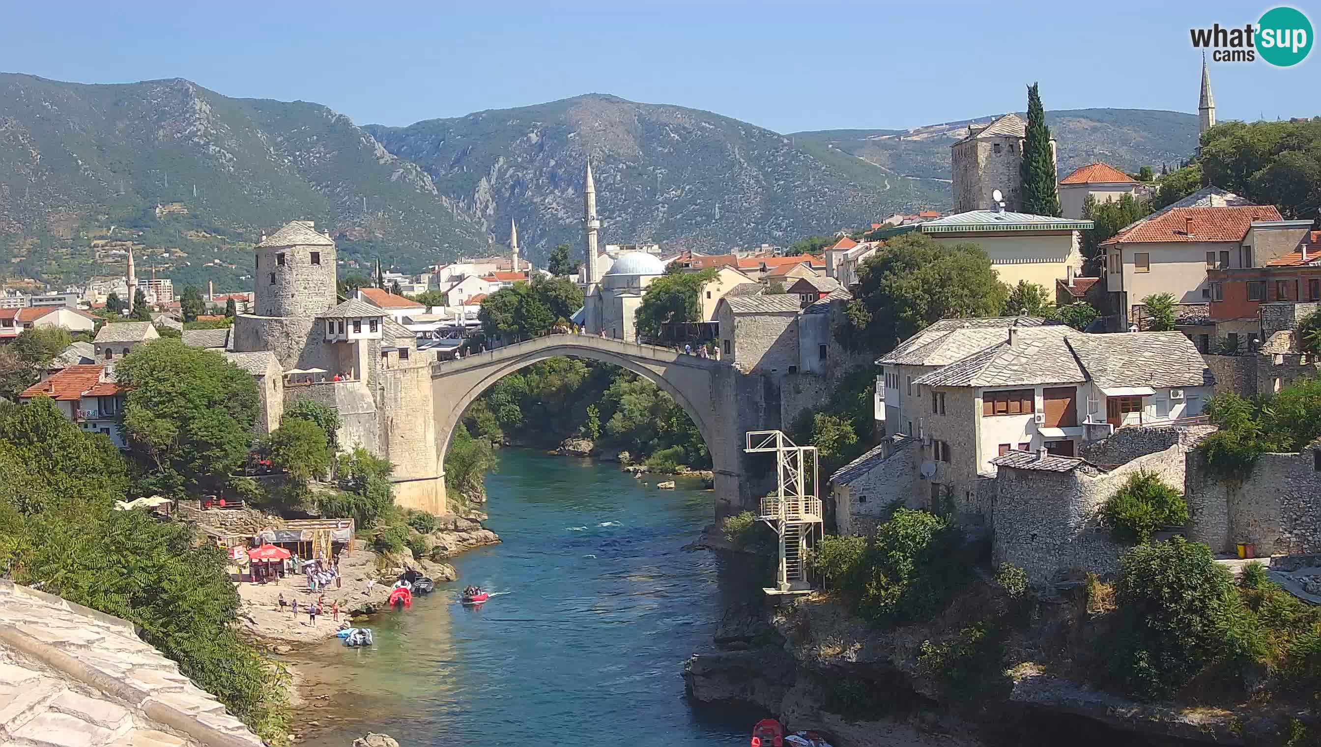 Mostar web kamera – Stari Most i rijeka Neretva – Goa Mostar