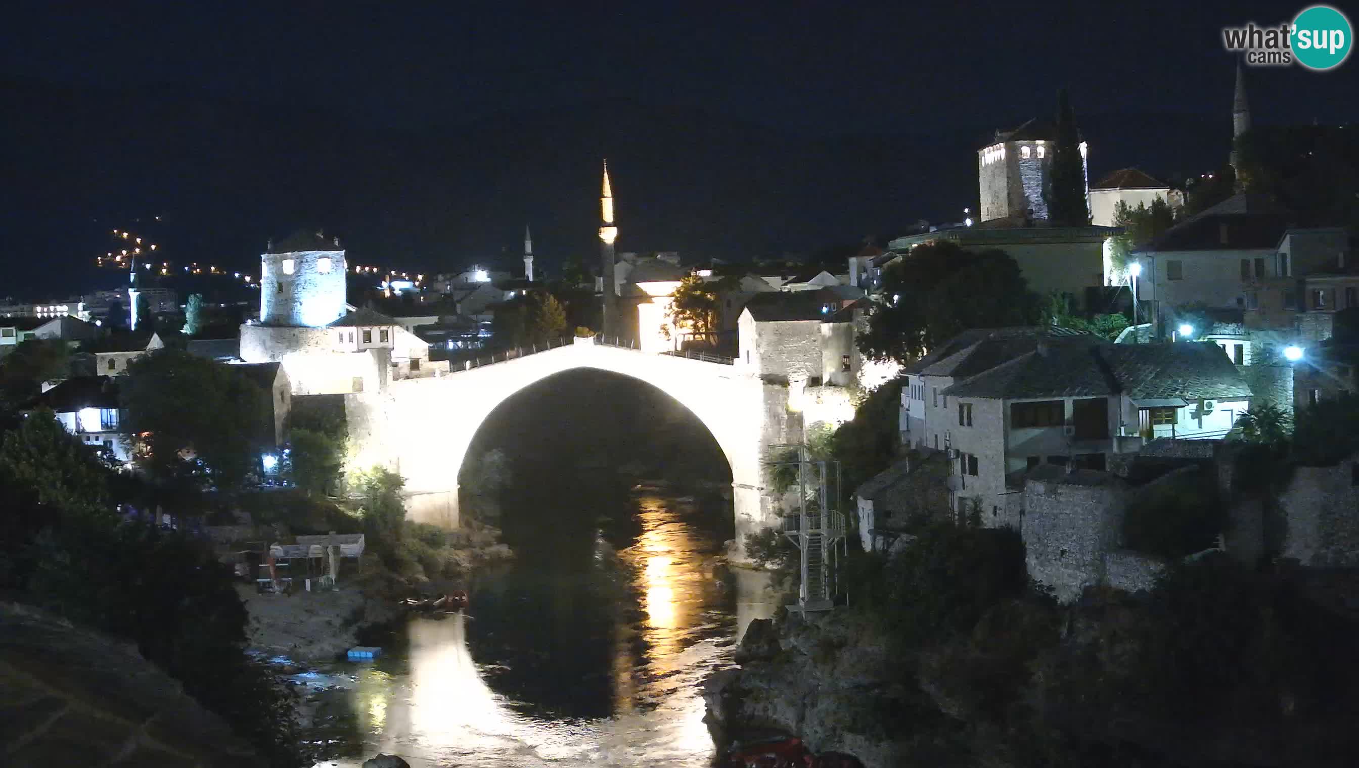 Webcam de Mostar – Le Vieux Pont sur la rivière Neretva