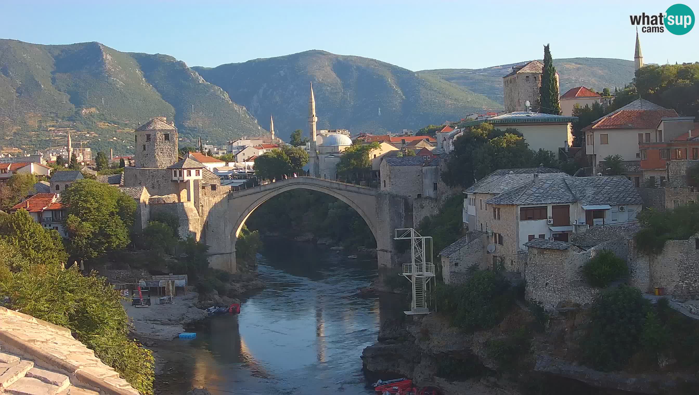 Webcam Mostar – Il Ponte Vecchio sul fiume Neretva