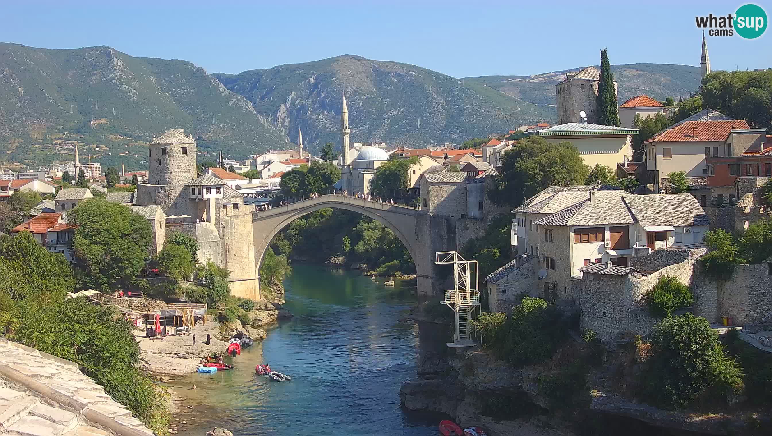 Mostar webcam – LIVE Old Bridge and Neretva river