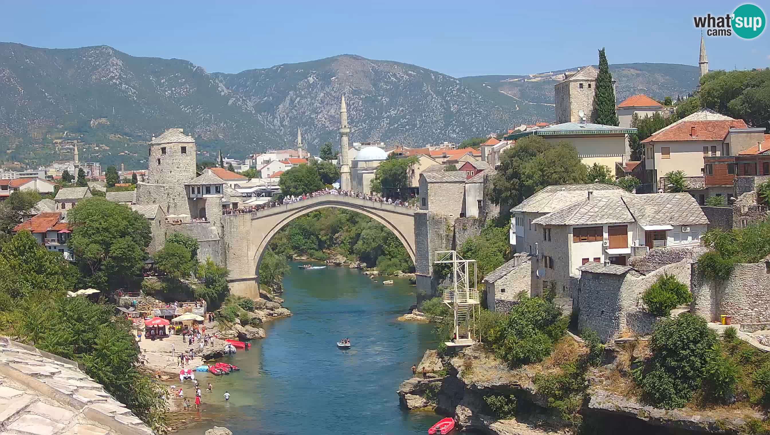 Webcam Mostar – Il Ponte Vecchio sul fiume Neretva