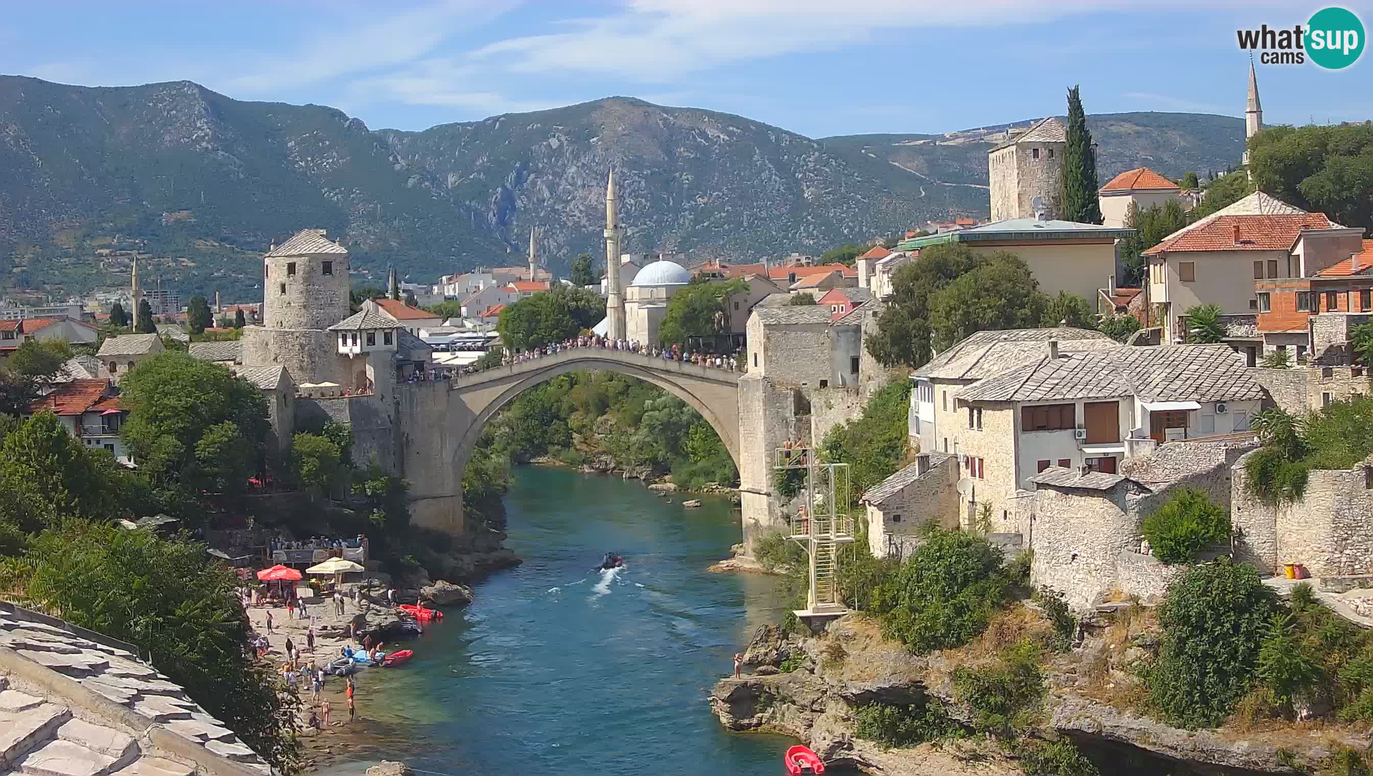 Cámara web de Mostar – El Viejo Puente sobre el río Neretva