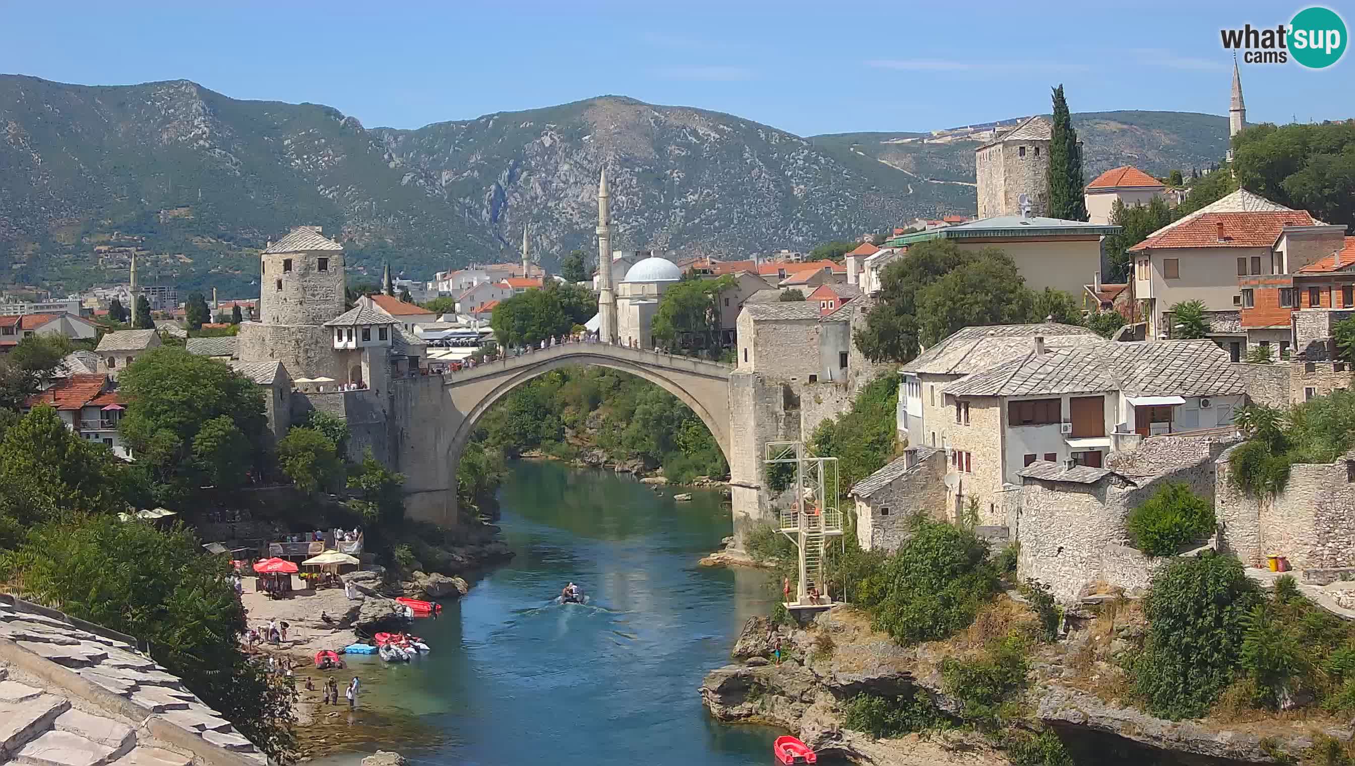 Mostar webcam – LIVE Old Bridge and Neretva river
