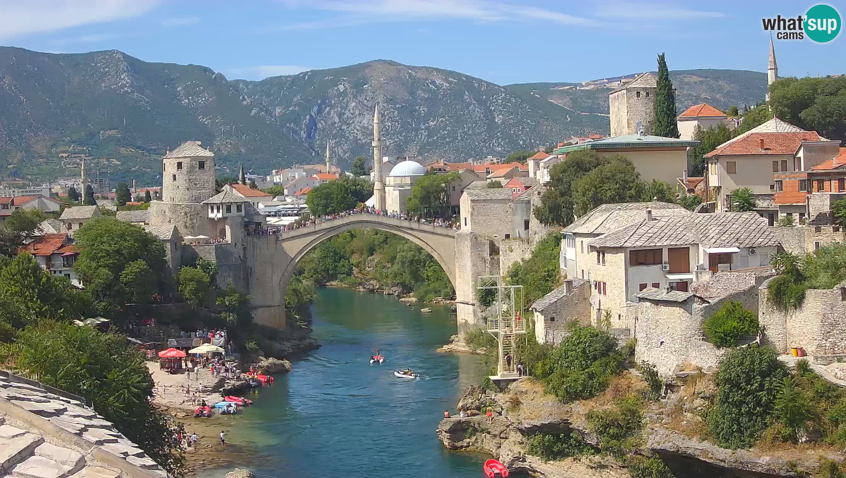 Mostar webcam – LIVE Old Bridge and Neretva river