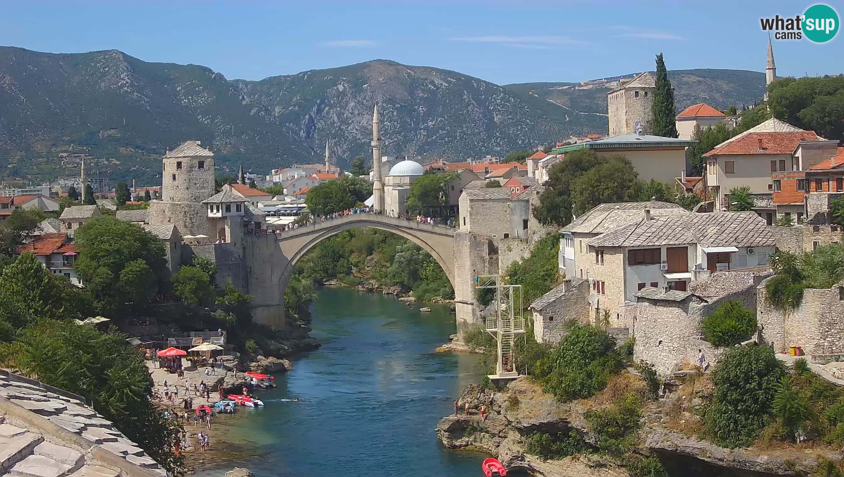 Mostar web kamera – Stari Most i rijeka Neretva – Goa Mostar