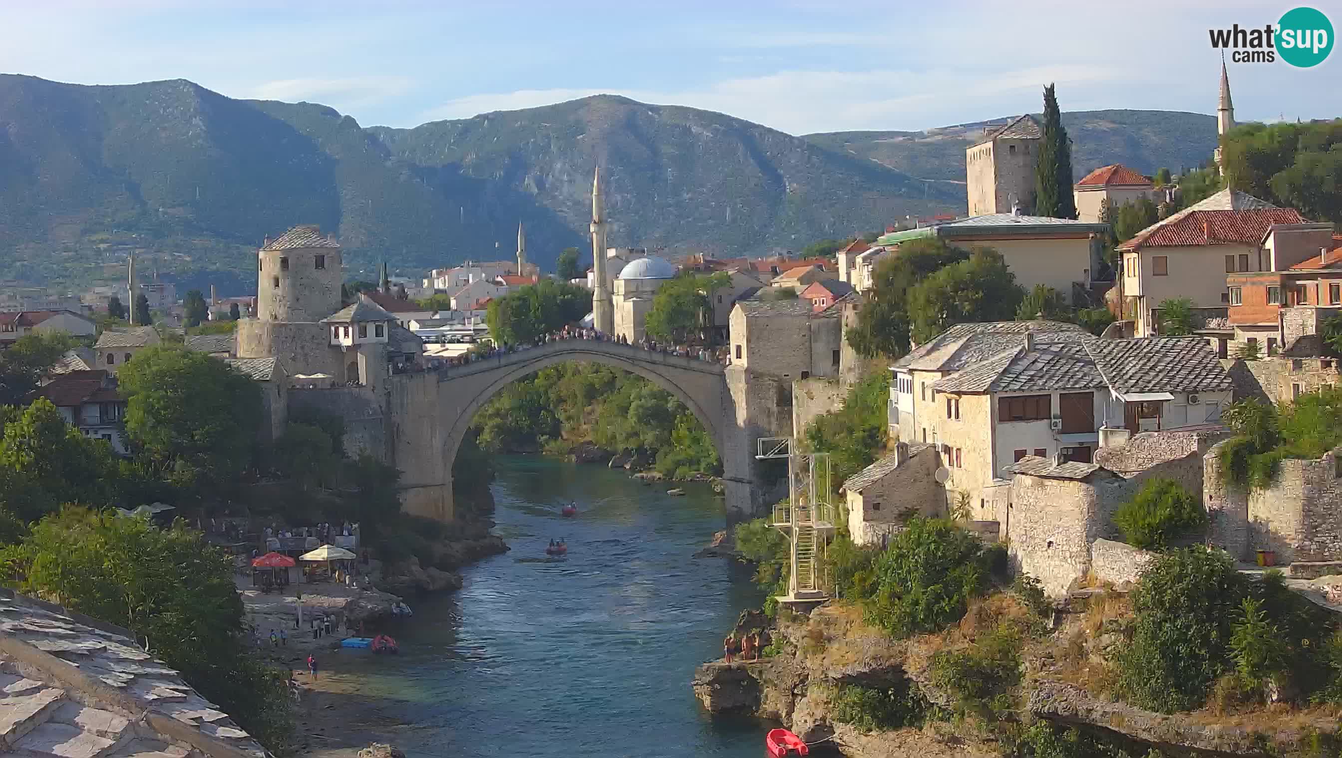 Cámara web de Mostar – El Viejo Puente sobre el río Neretva