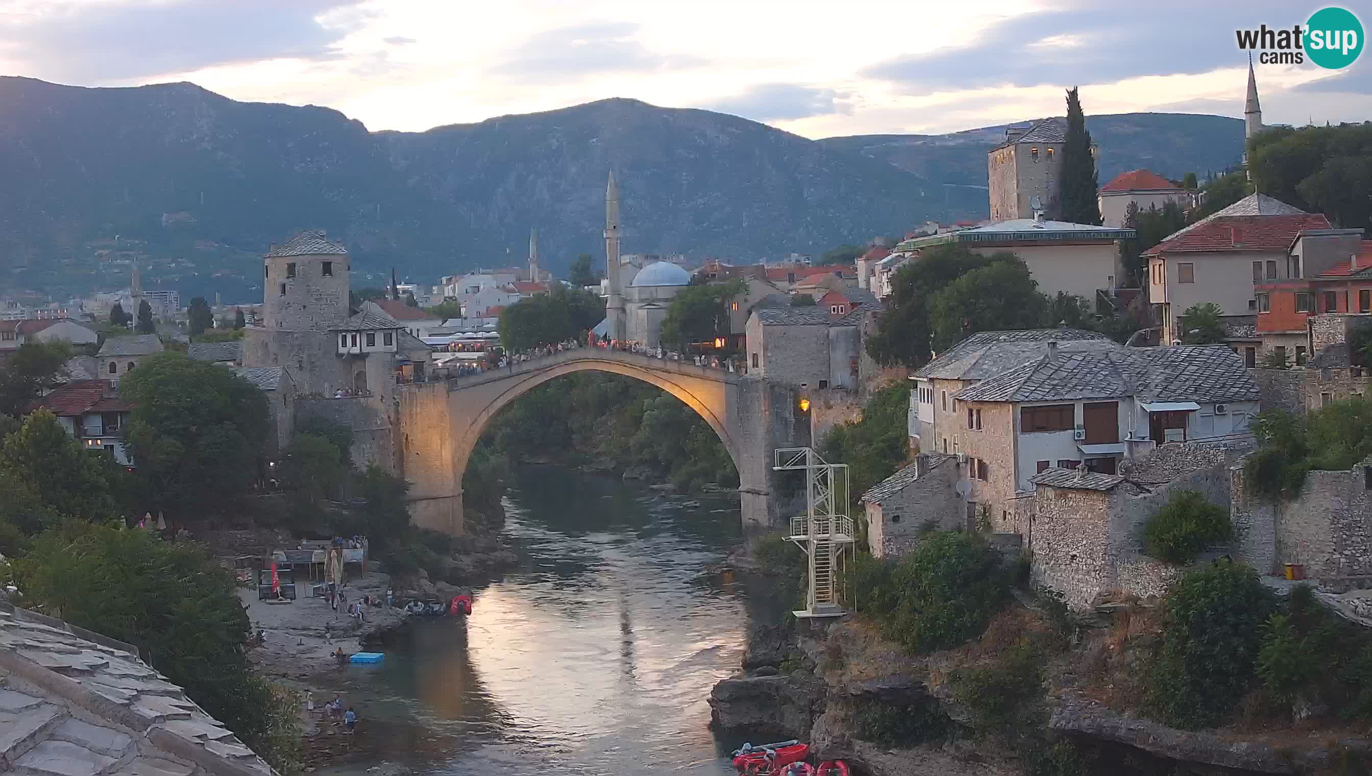 Webcam de Mostar – Le Vieux Pont sur la rivière Neretva